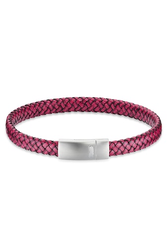 Edelstahlarmband »Schmuck Geschenk, Lederarmband verschiedene Farben + Größen«