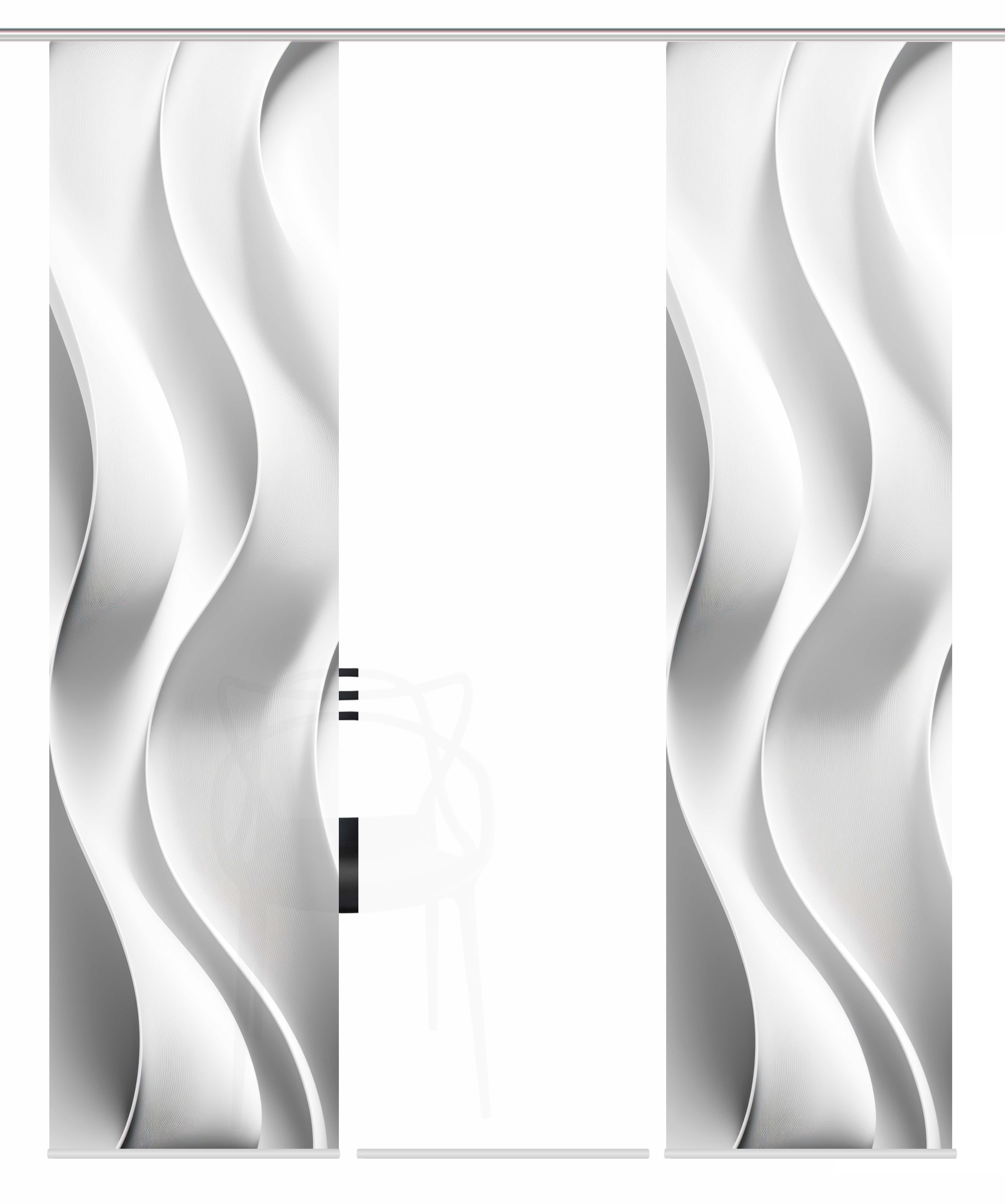 HOME WOHNIDEEN Schiebegardine "JAIR" Paneelwagen 3 Stk. tlg. SCHIEBEVORHANG günstig online kaufen