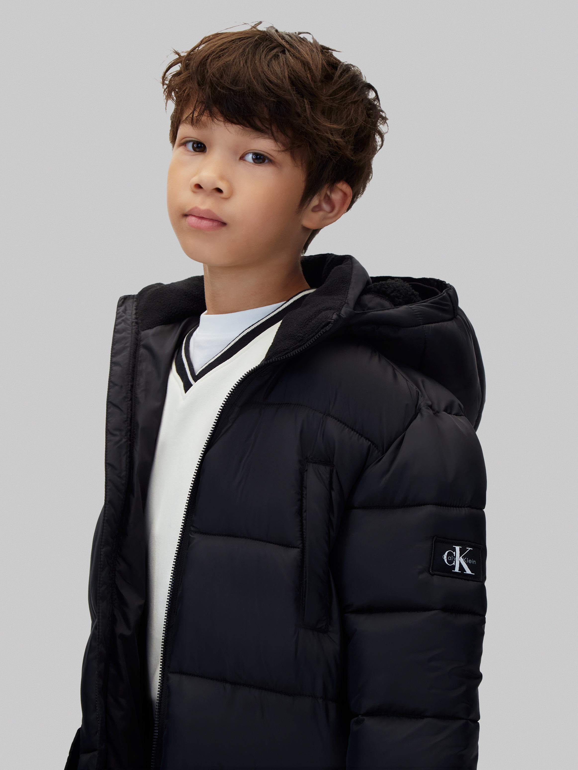Calvin Klein Steppmantel »CK ESSENTIAL PARKA PUFFER« Regular fit mit Kapuze