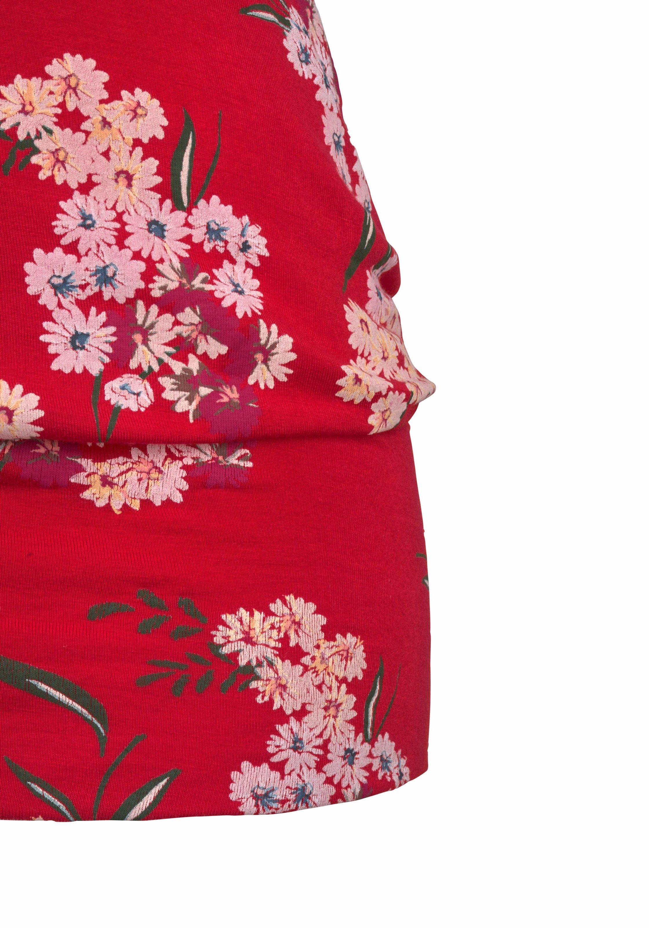 LASCANA Longshirt »mit breitem Bund«, aus weichem Viskose-Stretch