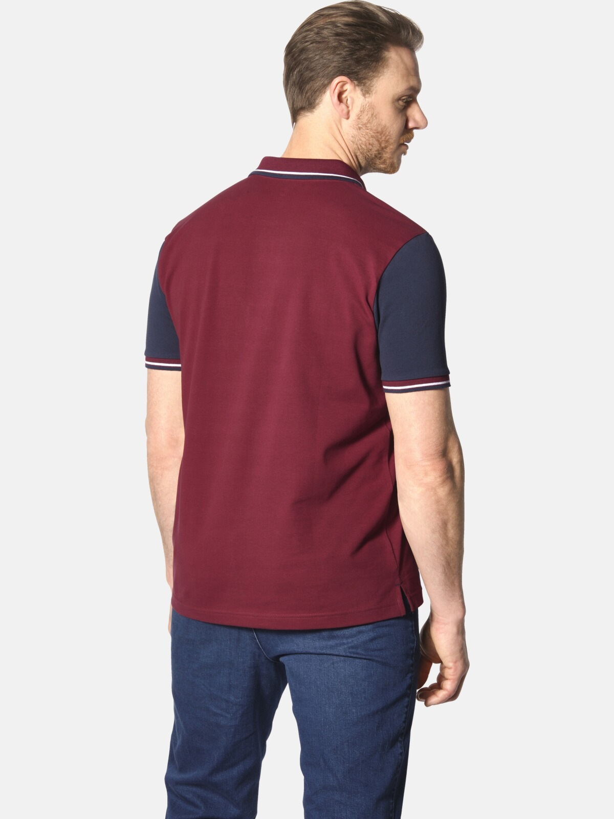 Jan Vanderstorm Poloshirt »Poloshirt OLEJORN«, (1 tlg.), mit kontrastfarbenen Ärmeln