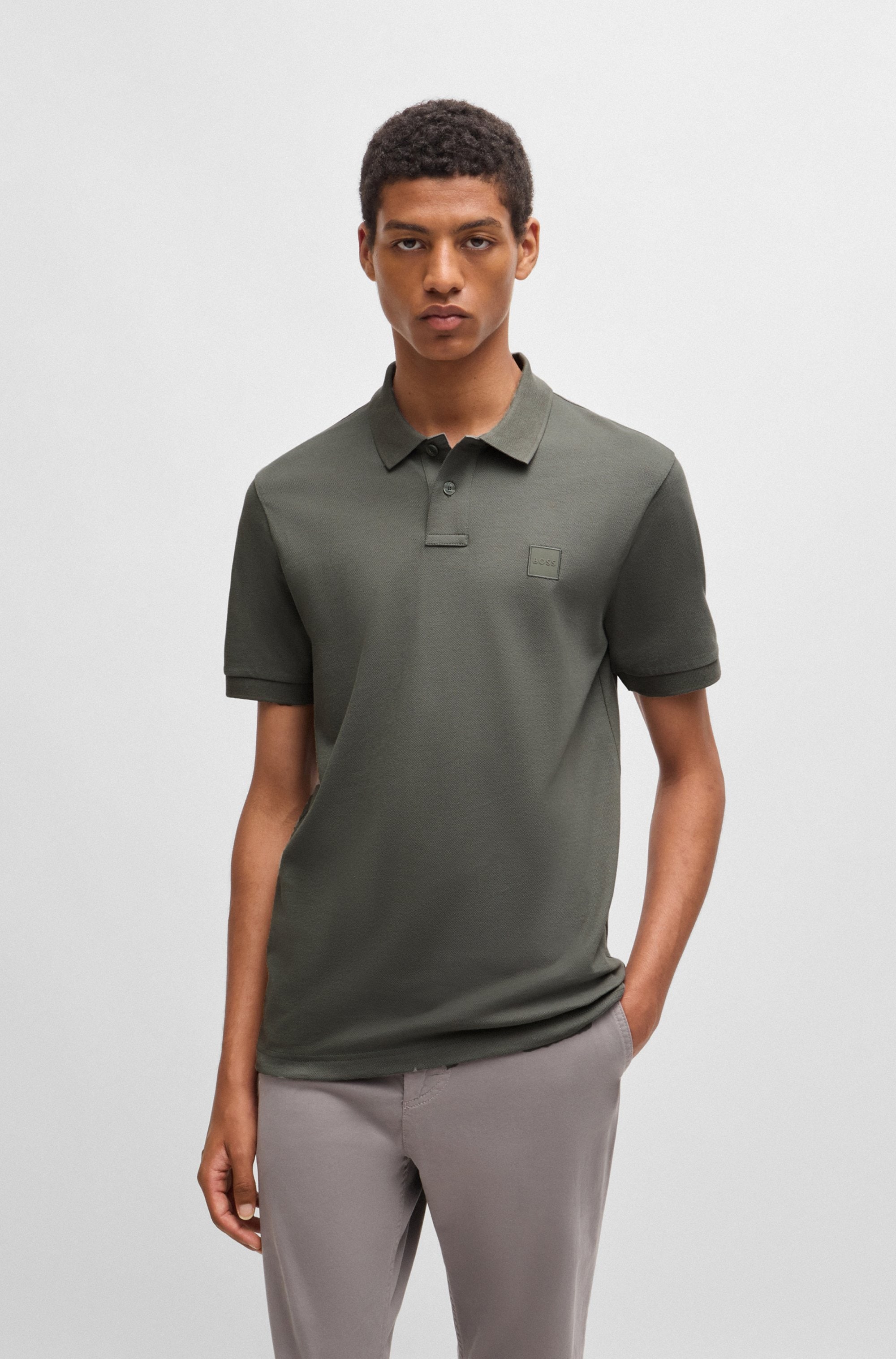 BOSS ORANGE Poloshirt "Passenger Regular Fit" Classic Stretch Pique Polo, pflegeleicht, Baumwolle mit Elasthan