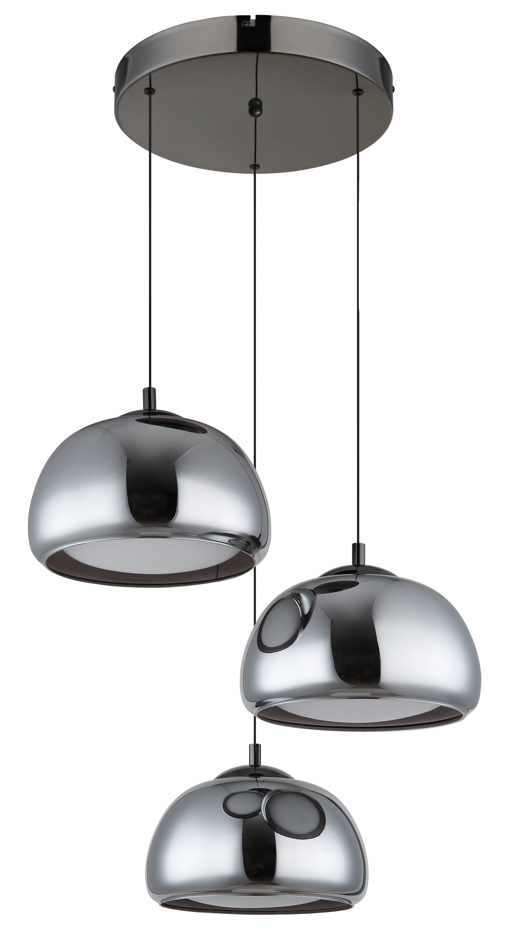 GLOBO LIGHTING Hängeleuchte »AVILA« LED-Modul 1 Stk. Dimmbarer Hängeleuchte schwarz-chrom mit Fernbedienung, smart