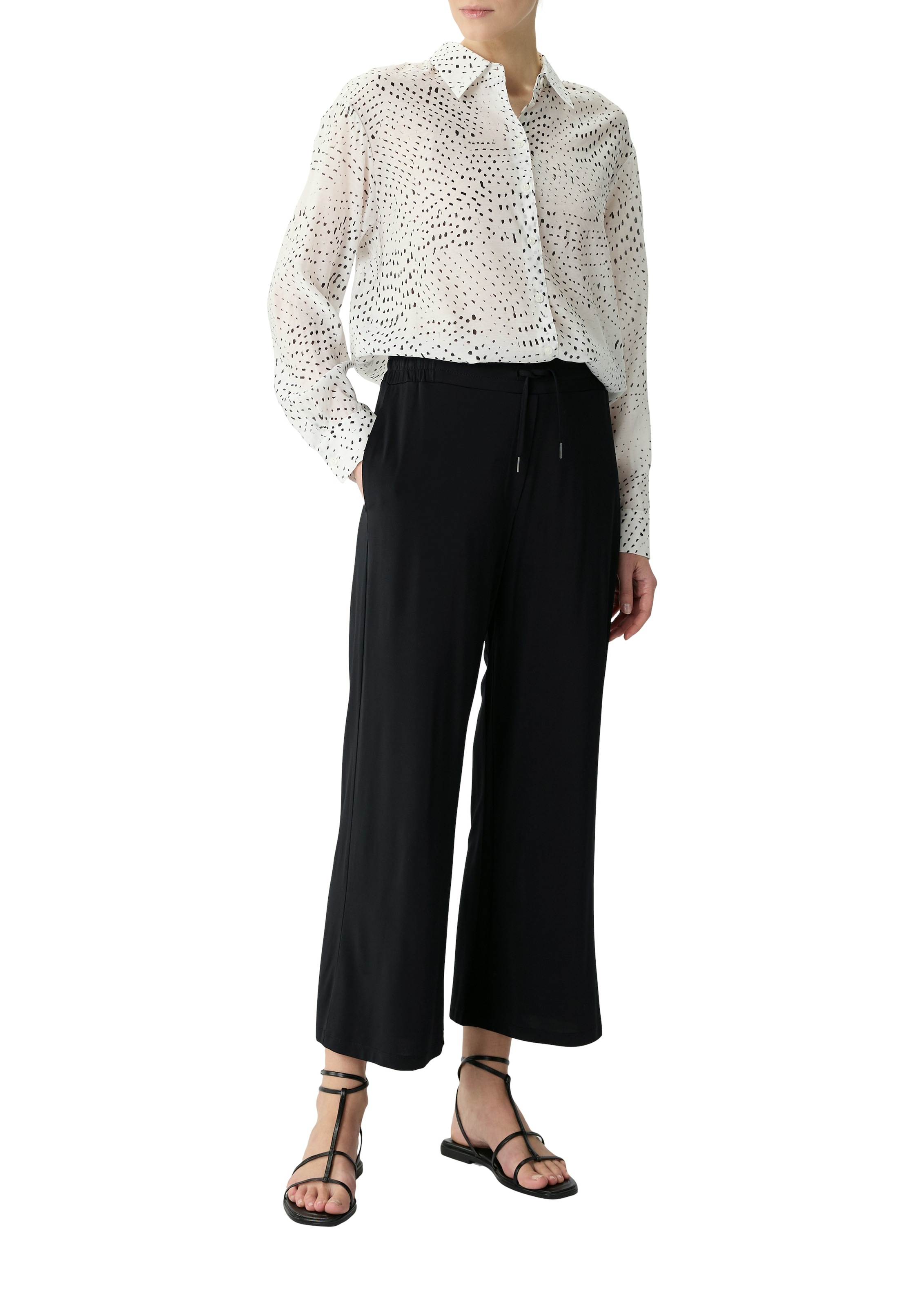 Comma Culotte, Sommerhose mit elastischem Bund günstig online kaufen
