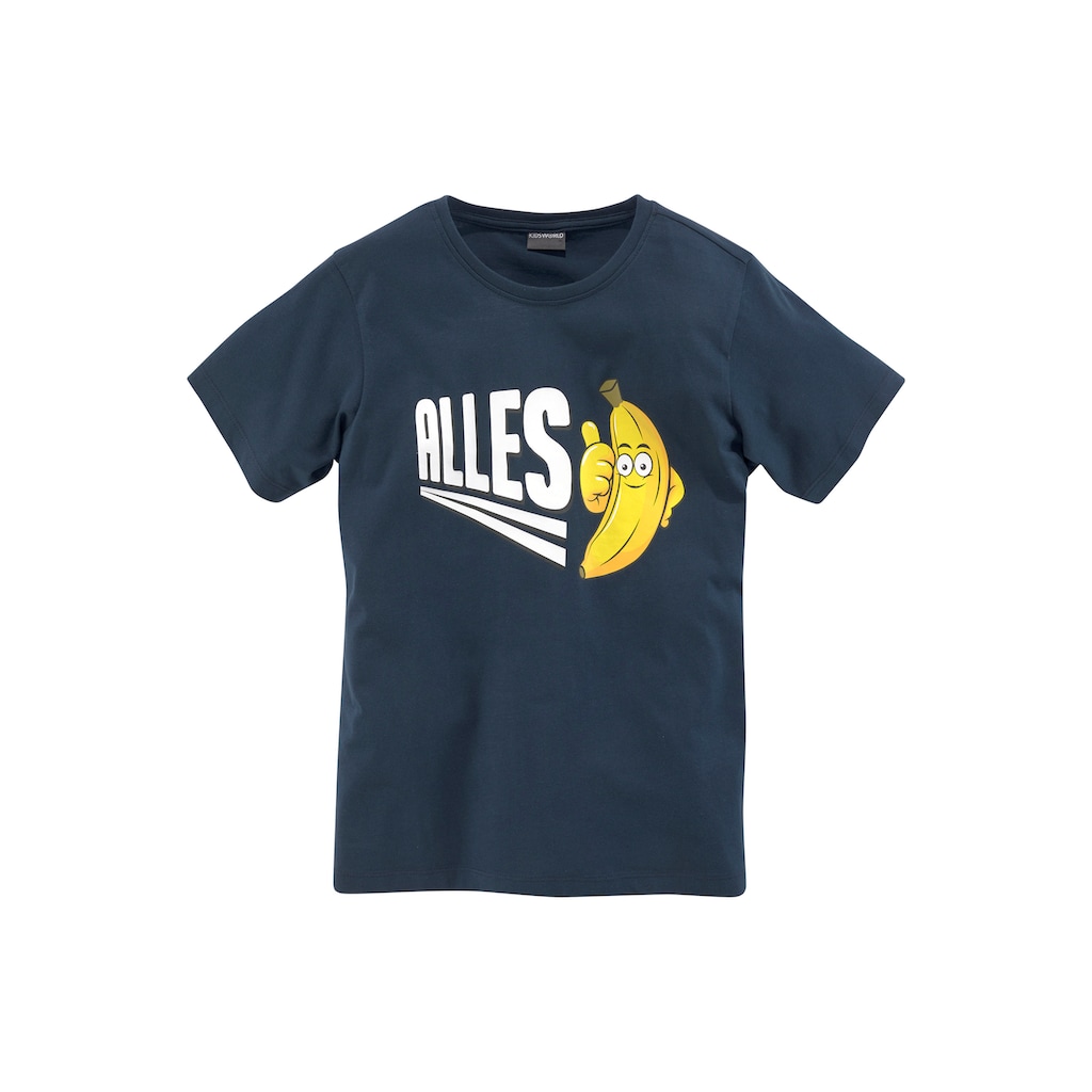 KIDSWORLD T-Shirt »ALLES BANANE«, Spruch