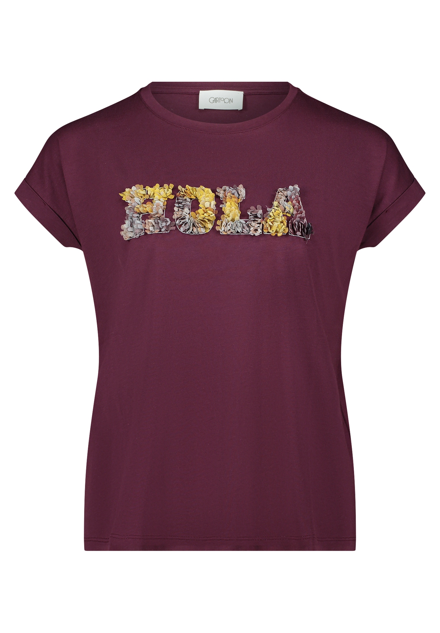 Cartoon Kurzarmshirt »Cartoon Rundhals-Shirt mit Ärmelaufschlag«, (1 tlg.)