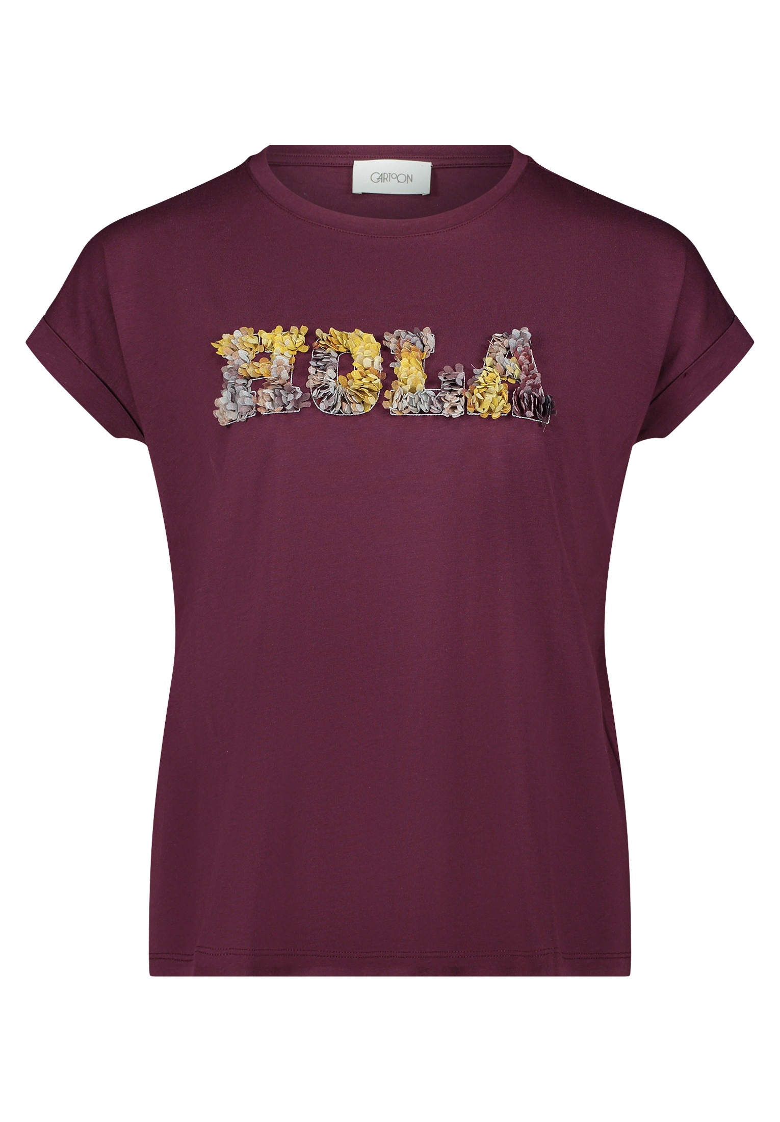 Cartoon Kurzarmshirt "Damen mit Ärmelaufschlag" 1 Stk. günstig online kaufen