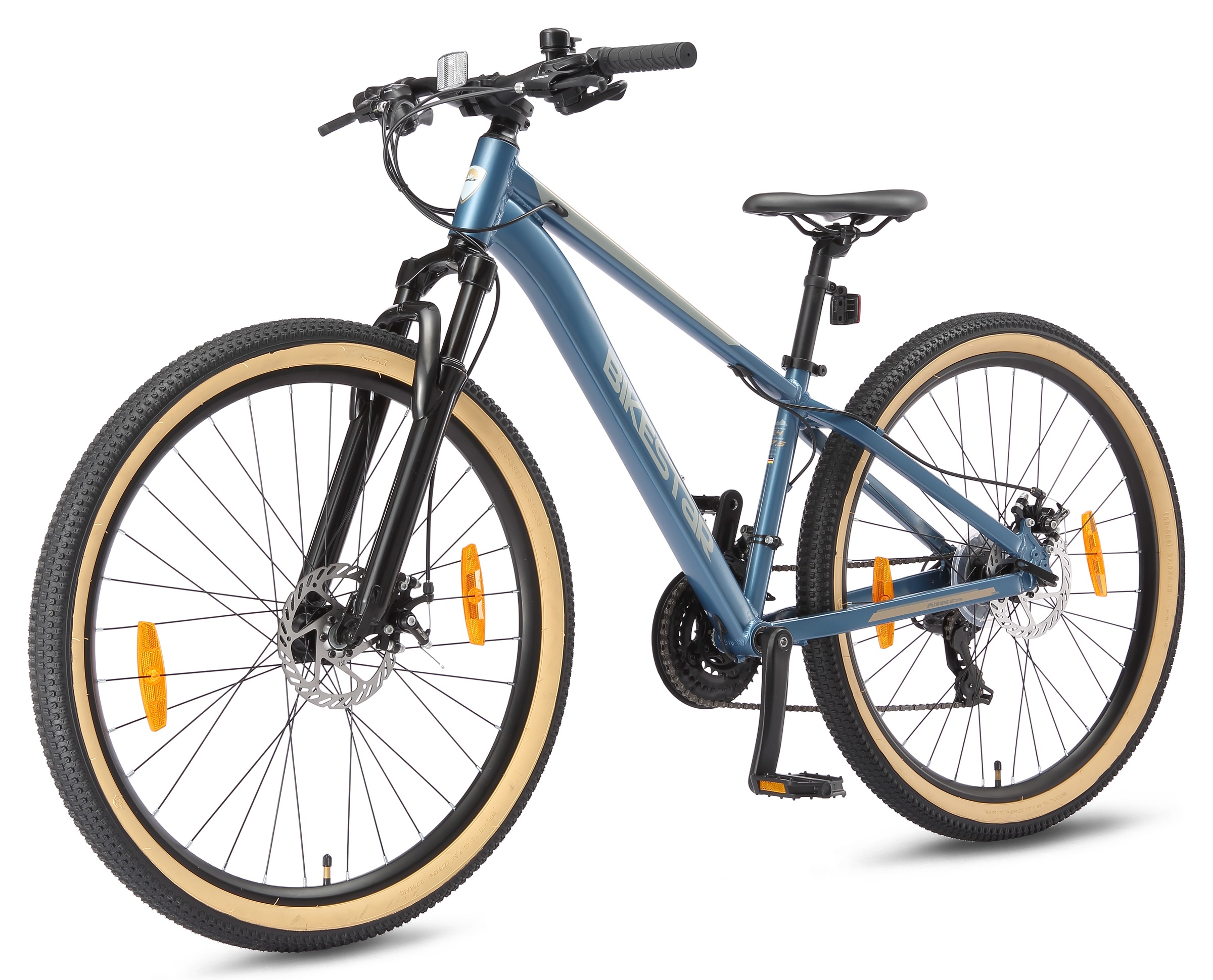 Bikestar Mountainbike 21 Gang Shimano RD-TY300 Schaltwerk Kettenschaltung für Damen und Herren, Kettenschaltung