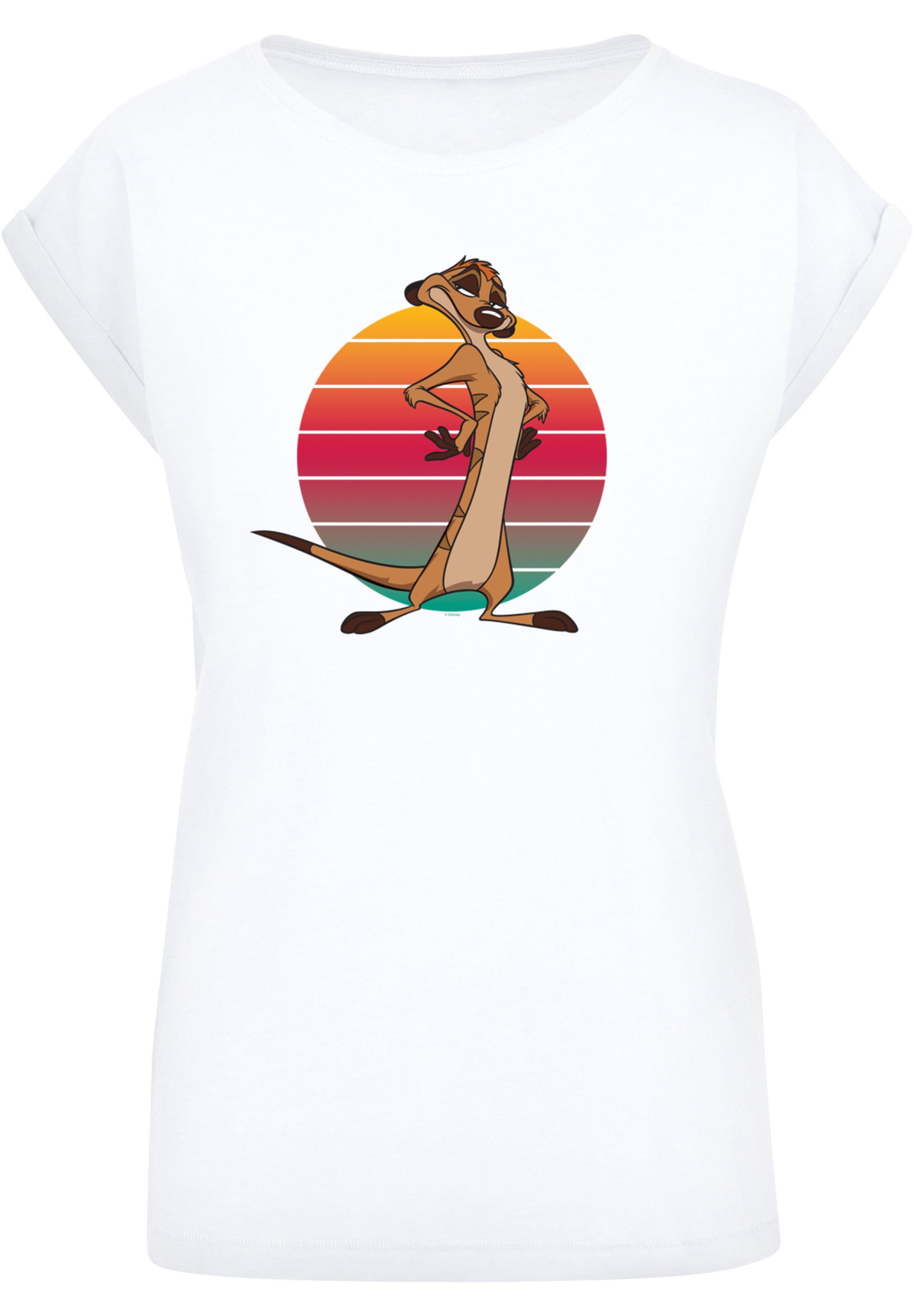 F4NT4STIC T-Shirt »Disney König der Löwen Timon Sunset«, Print