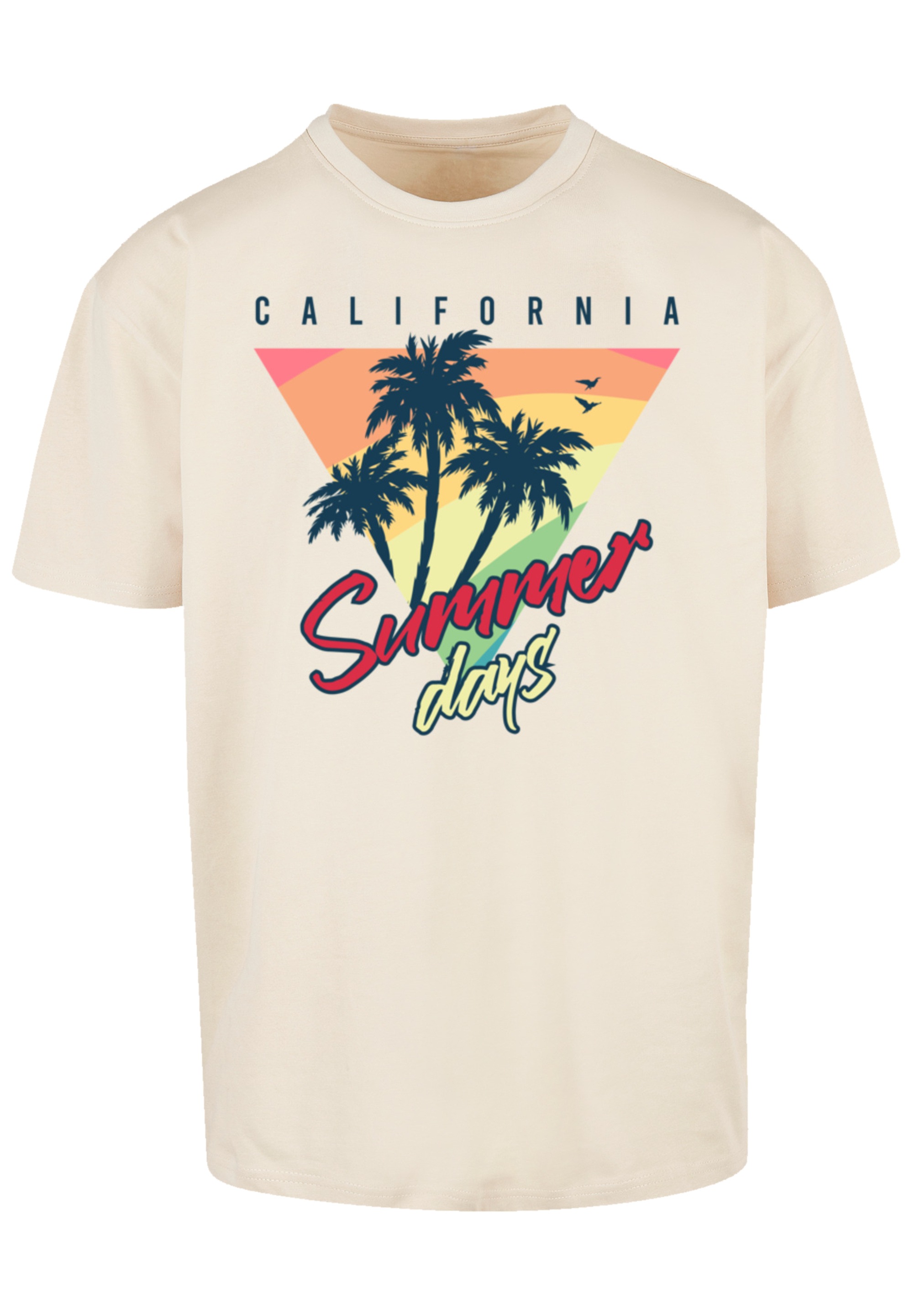 F4NT4STIC T-Shirt »California Palmen Retro«, Premium Qualität
