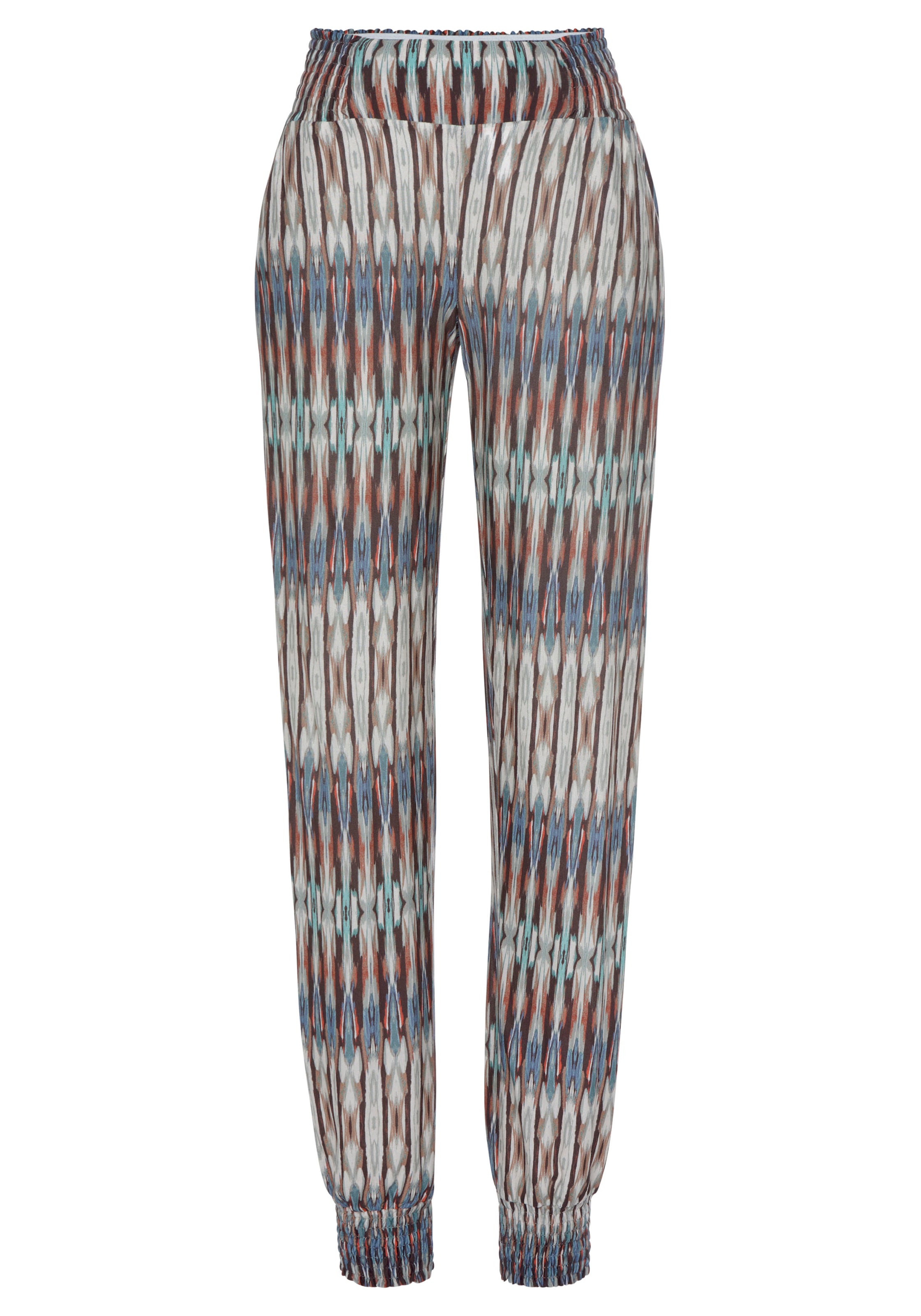 Vivance Jerseyhose, mit Ethnoprint und Taschen, lockere Schlupfhose, Sommerhose