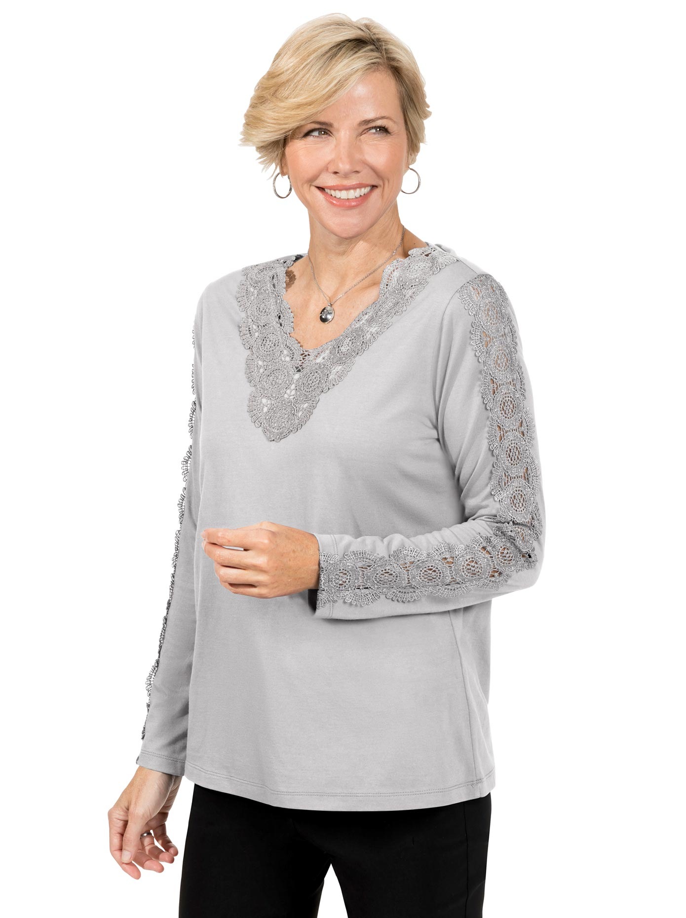 Lady Spitzenshirt »Shirt« (1 tlg.)