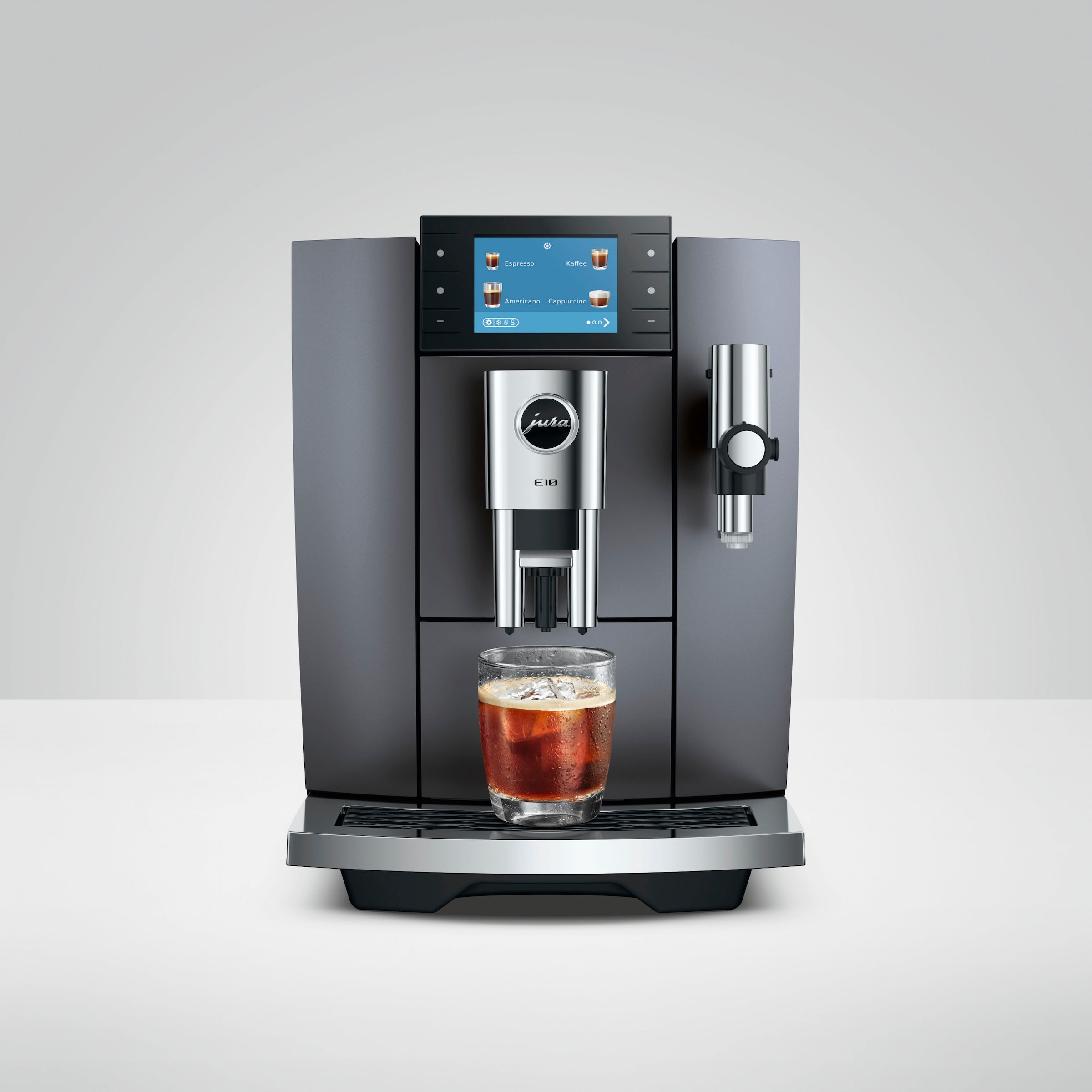 JURA Kaffeevollautomat »15743 E10 (EA), Onyx Grey« 36 Spezialitäten, Light & Cold Brew & Sweet Foam