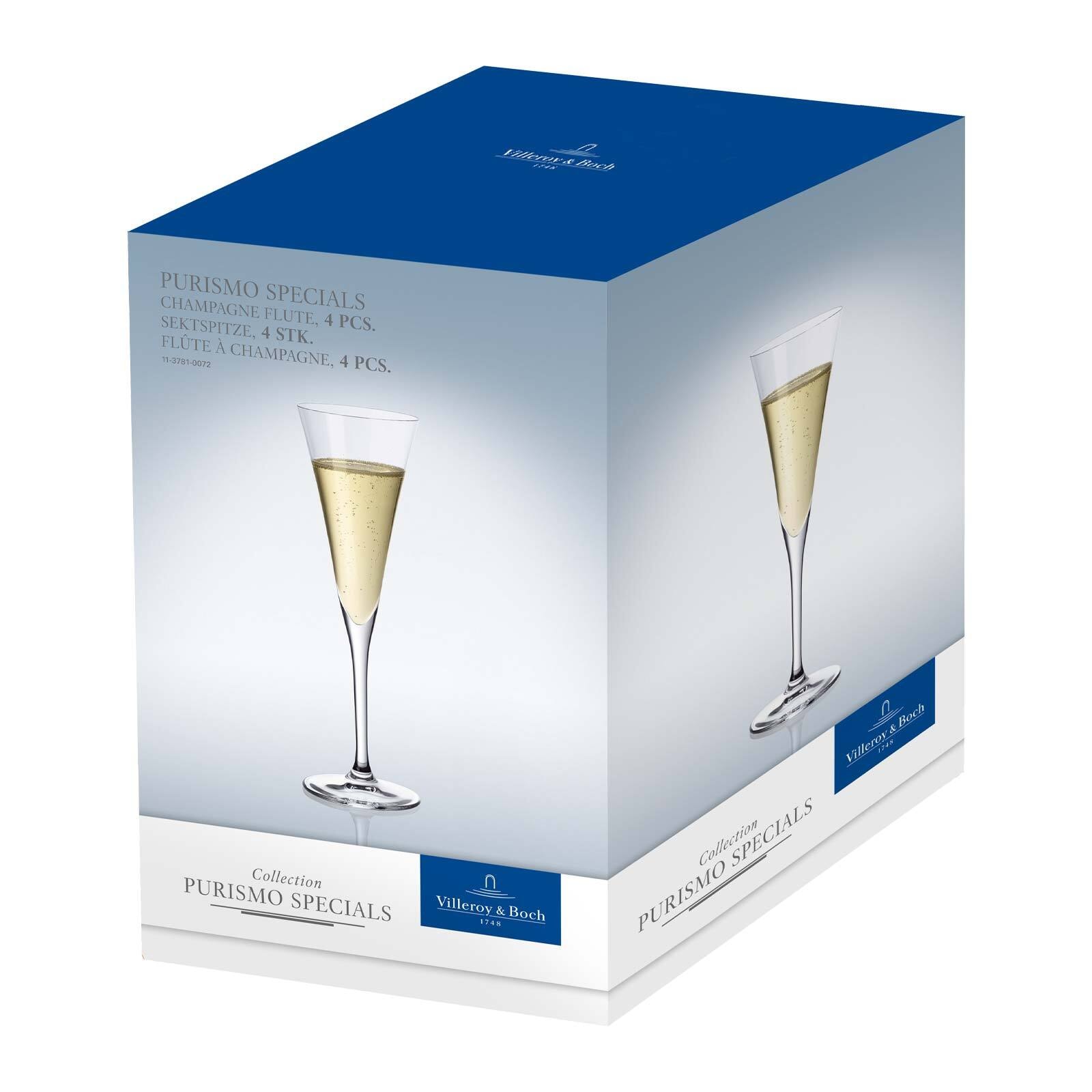 Villeroy & Boch Sektglas »Sektgläser Purismo Specials 185 ml 4er Set transparent«