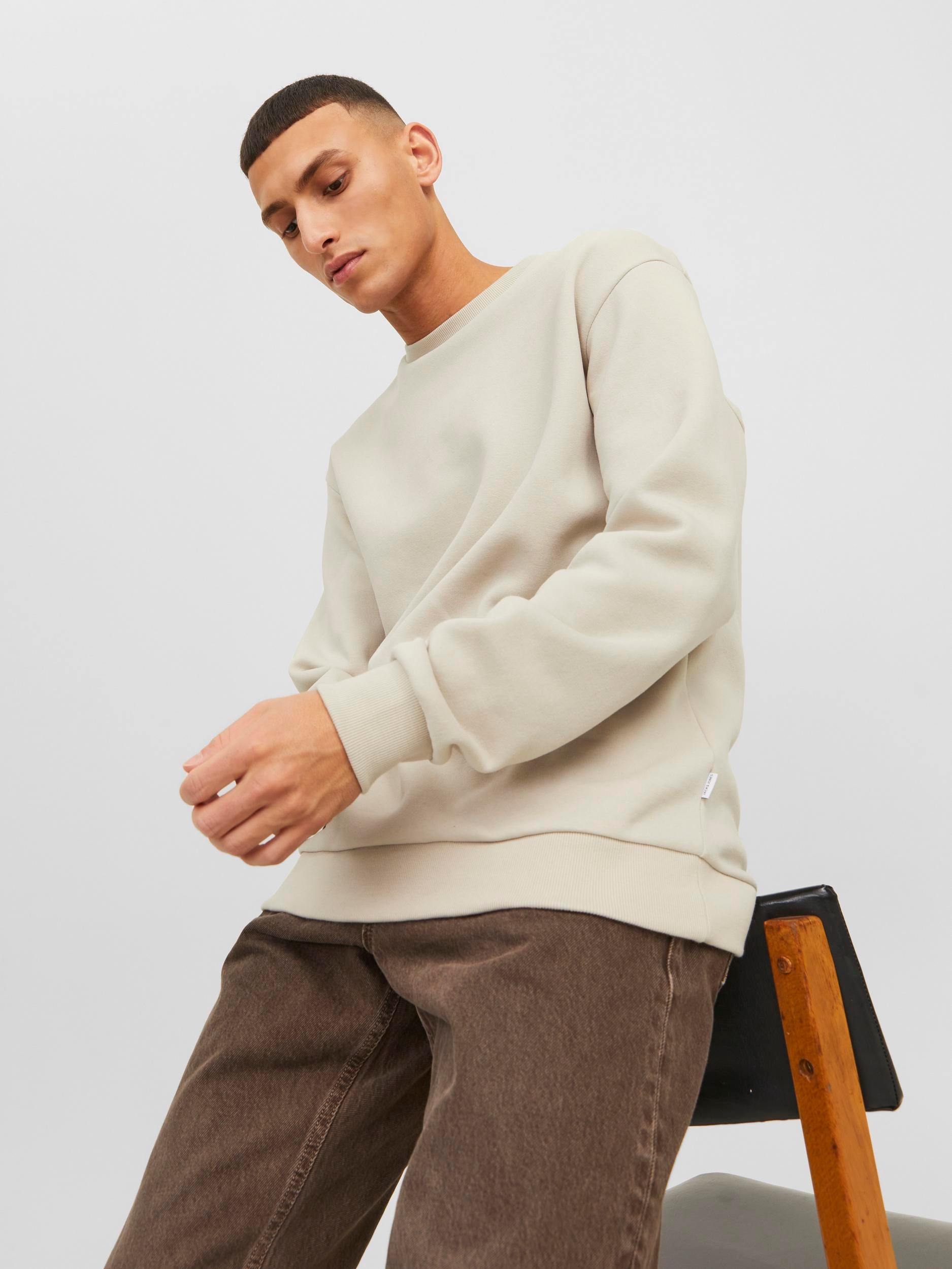 Jack & Jones Sweatshirt "JJEBRADLEY mit Rippbündchen für Alltag und Freizei günstig online kaufen