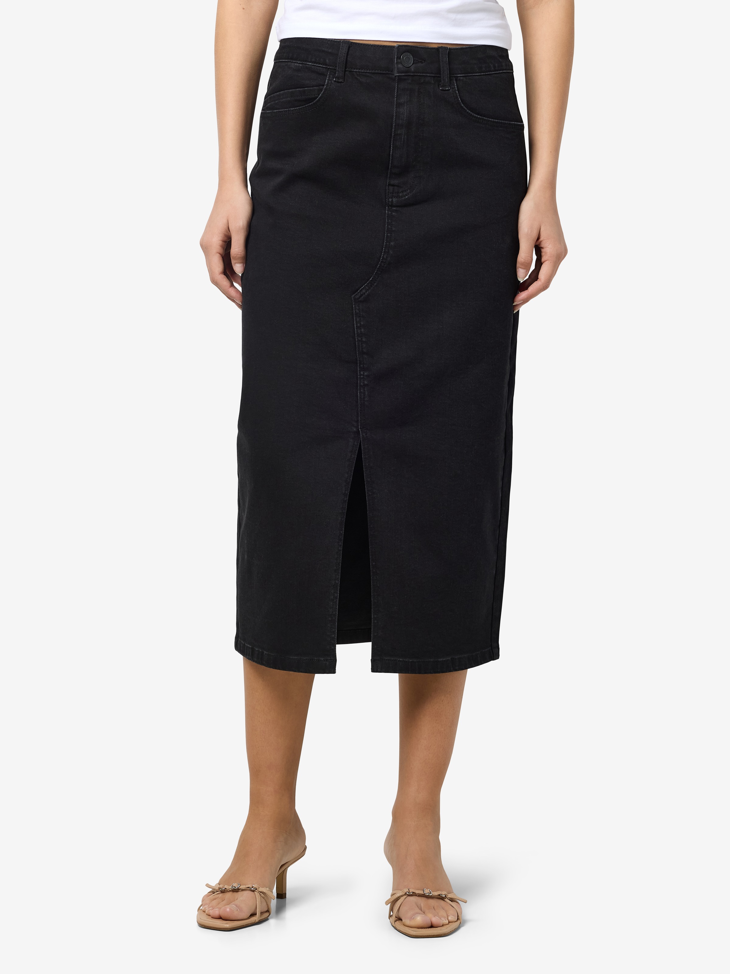 Noisy may Jeansrock "NMKATH NW SLIT MIDI SKIRT VI478BL NOOS" günstig online kaufen