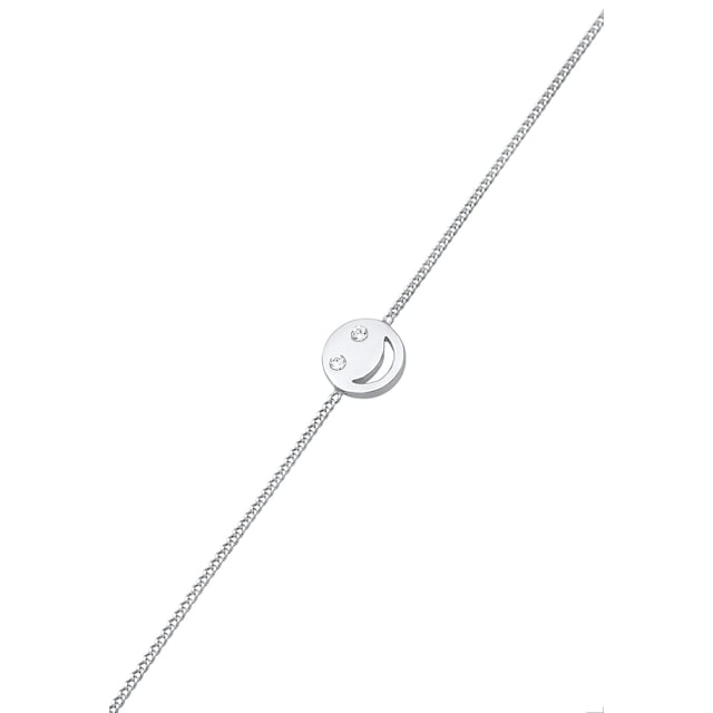 Elli Armband »Smile Face Emoji Kristalle 925 Silber« für bestellen | BAUR