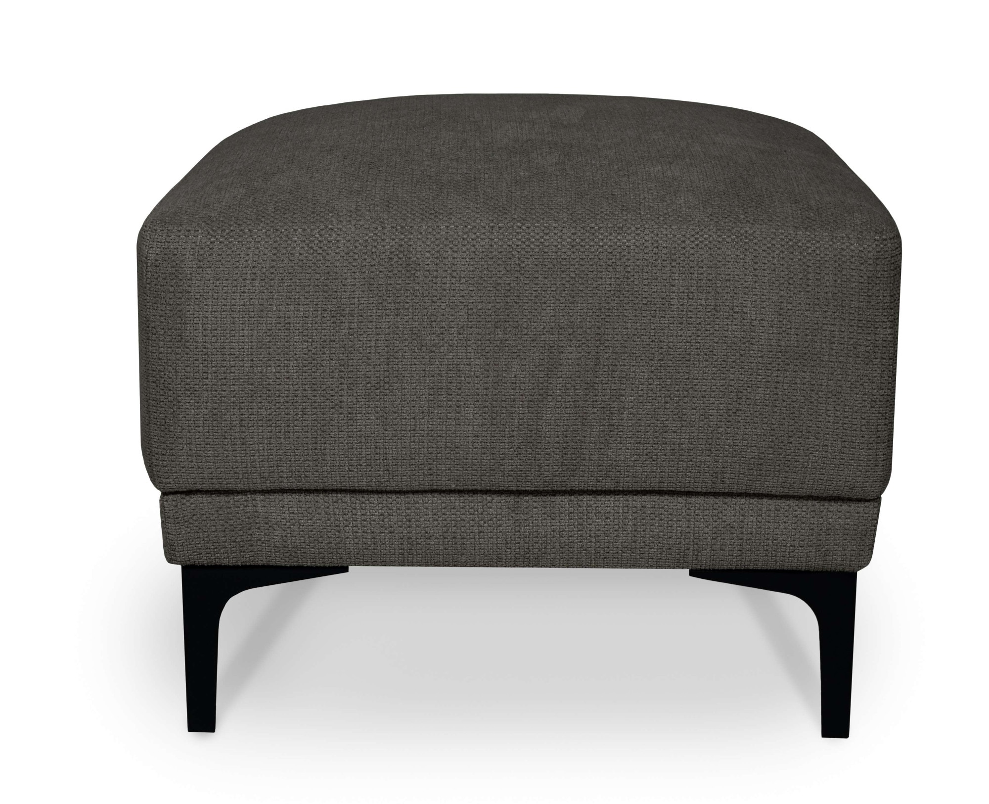 OTTO home Polsterhocker »Xander« 1 Stk. tlg. Breite 58 cm, Soft-Touch Chenille, schwarze Metallfüße