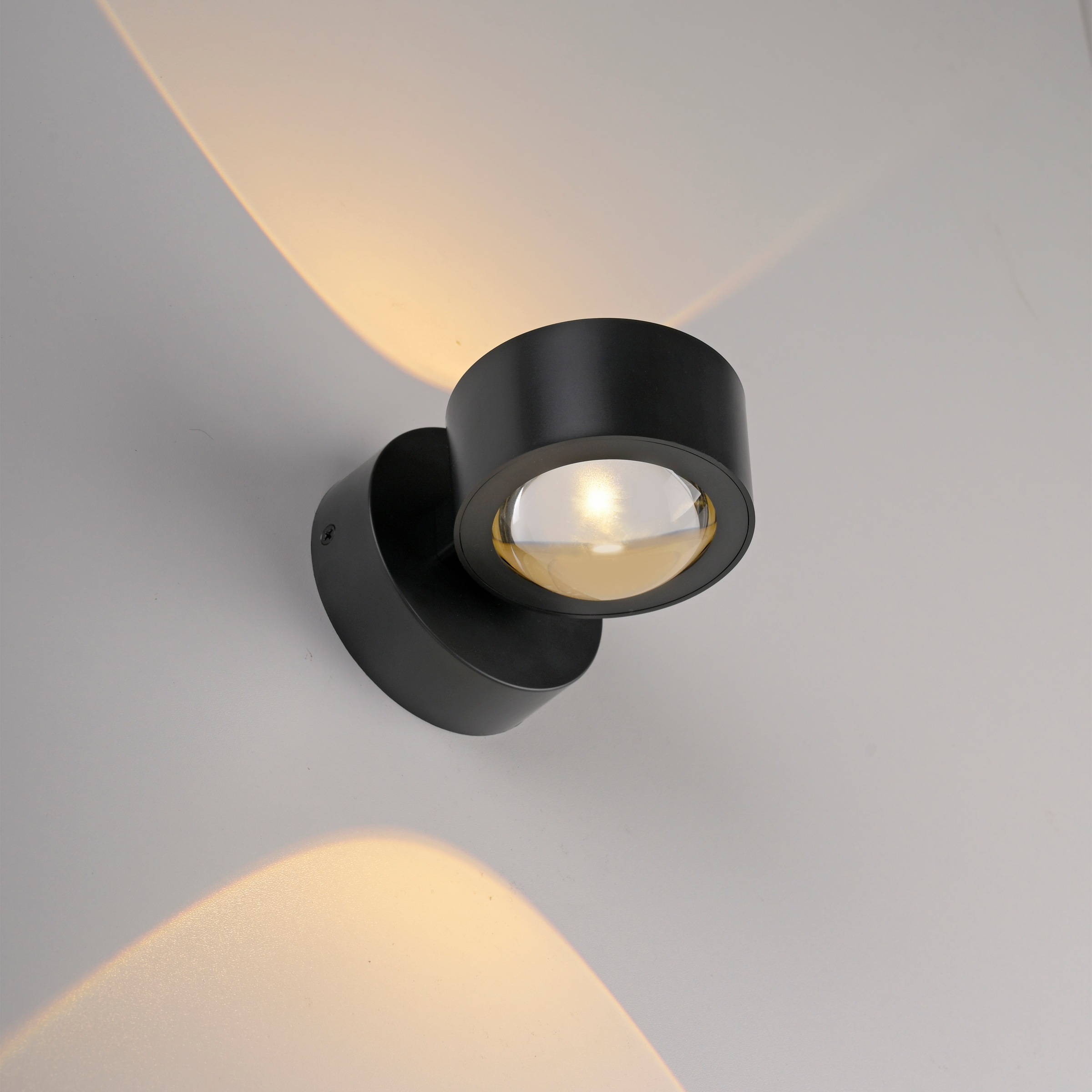 JUST LIGHT LED Wandleuchte »AKKU-CHIA« LED-Board 1 Stk. Warmweiß Akkubetrieben inkl. USB-Ladekabel, 5 Stufen Dimmung + Timerfunktion