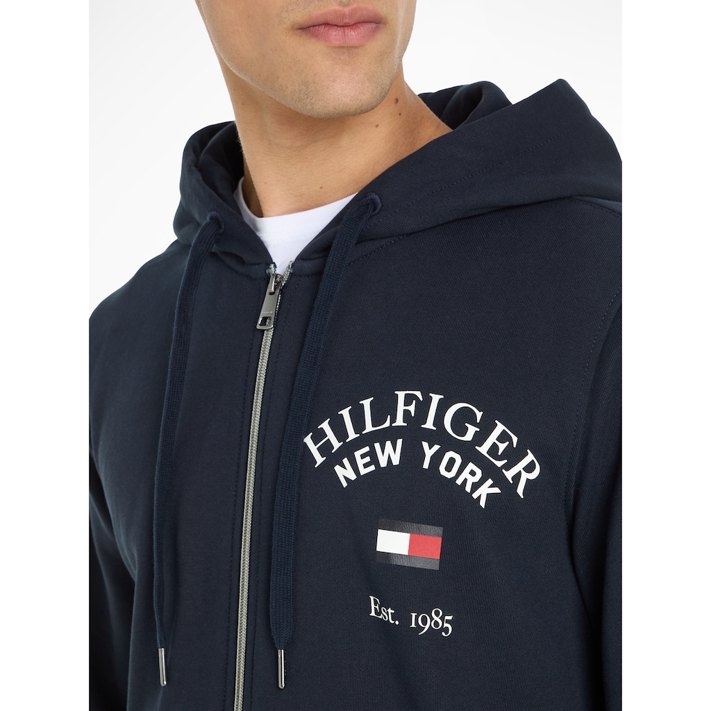 Tommy Hilfiger Kapuzensweatjacke »WCC ARCHED VARSITY ZIP THRU«