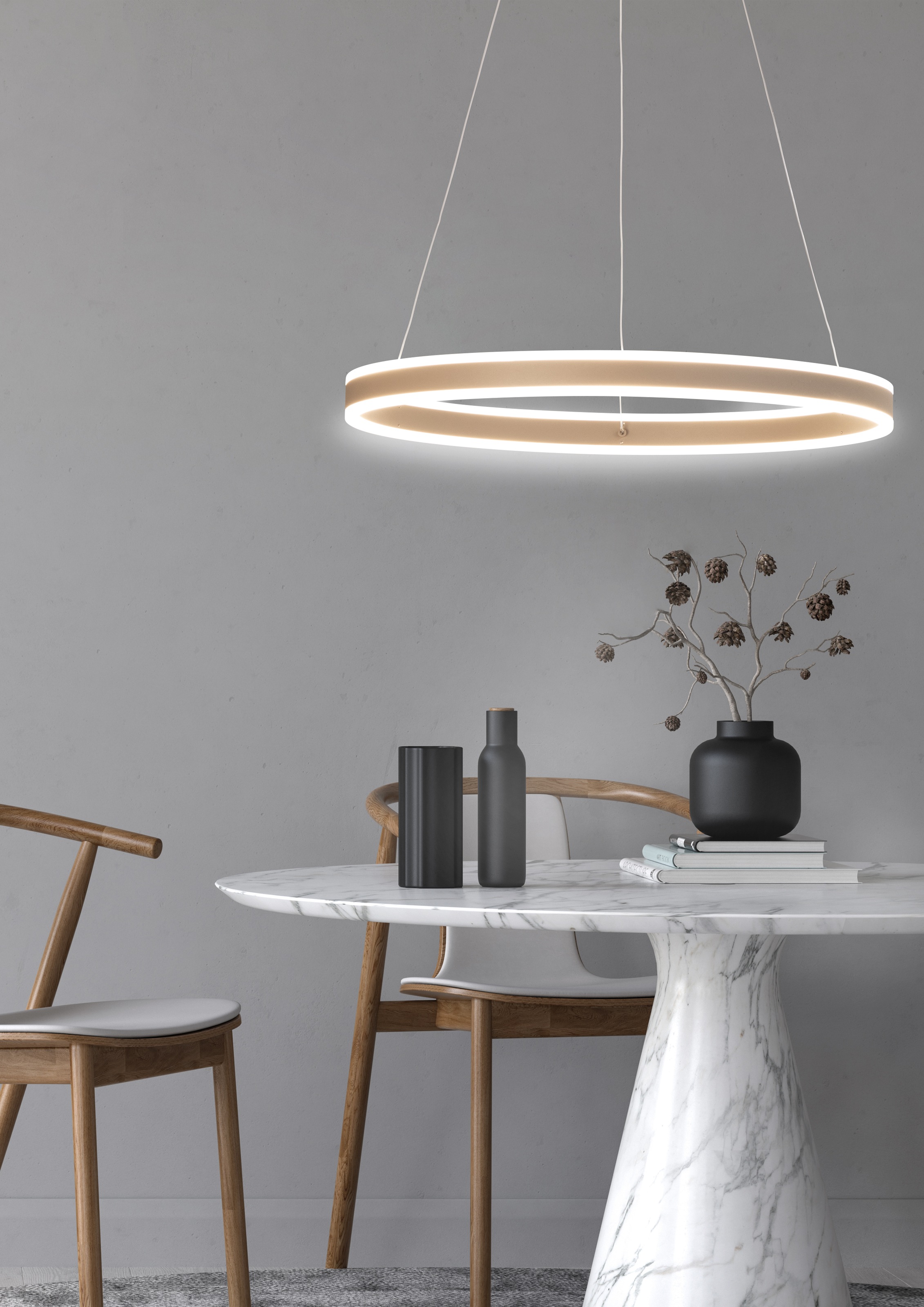 FISCHER & HONSEL Pendelleuchte »Silvio« LED-Board 1 Stk. Farbtemperatur stufenlos einstellbar, höhenverstellbar mit Kabellift