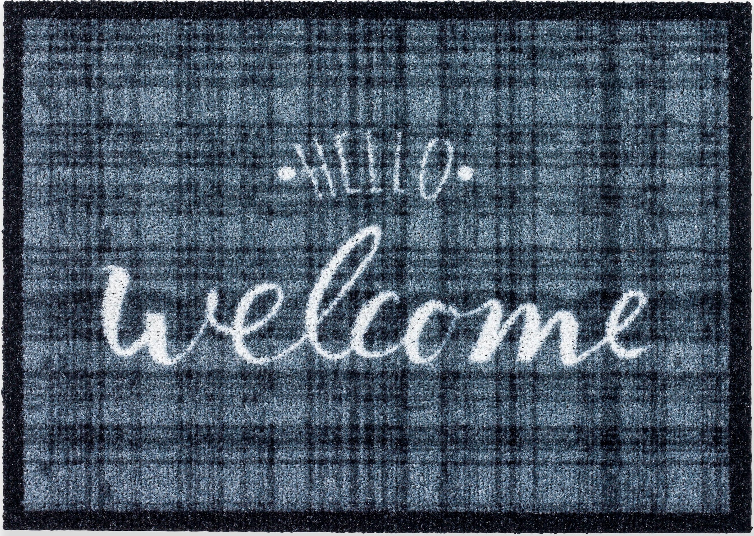 ASTRA Fußmatte "Deco Brush 1630, Welcome" rechteckig 7 mm Höhe Schmutzfangm günstig online kaufen