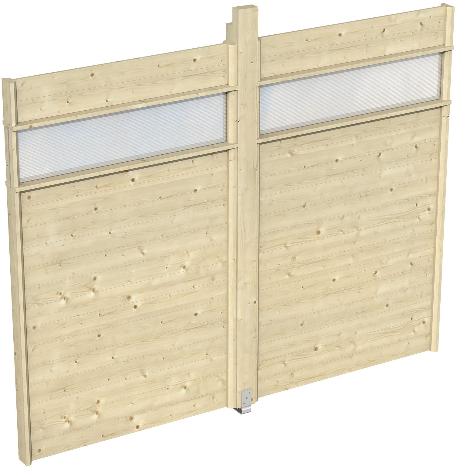 Skan Holz Seitenwand mit Lichtband f. Pav. Toulouse 270 cm x 209 cm unbehan günstig online kaufen