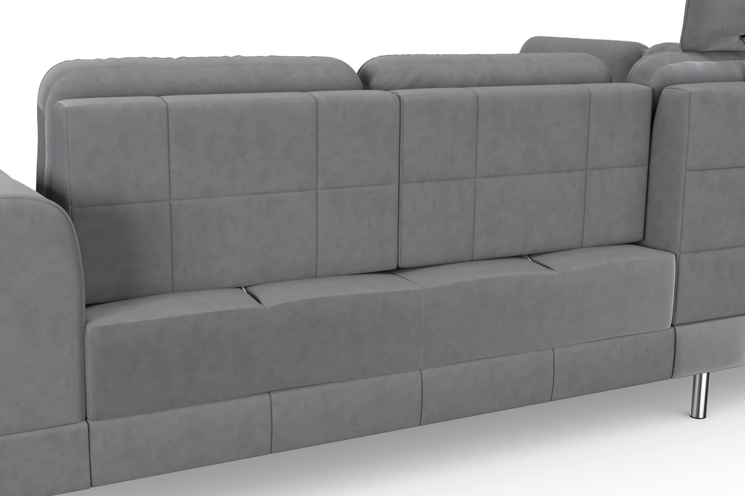 sit&more Ecksofa »Bendigo L-Form«, inklusive Sitztiefenverstellung, Bodenfreiheit 12 cm, in 2 Fußfarben