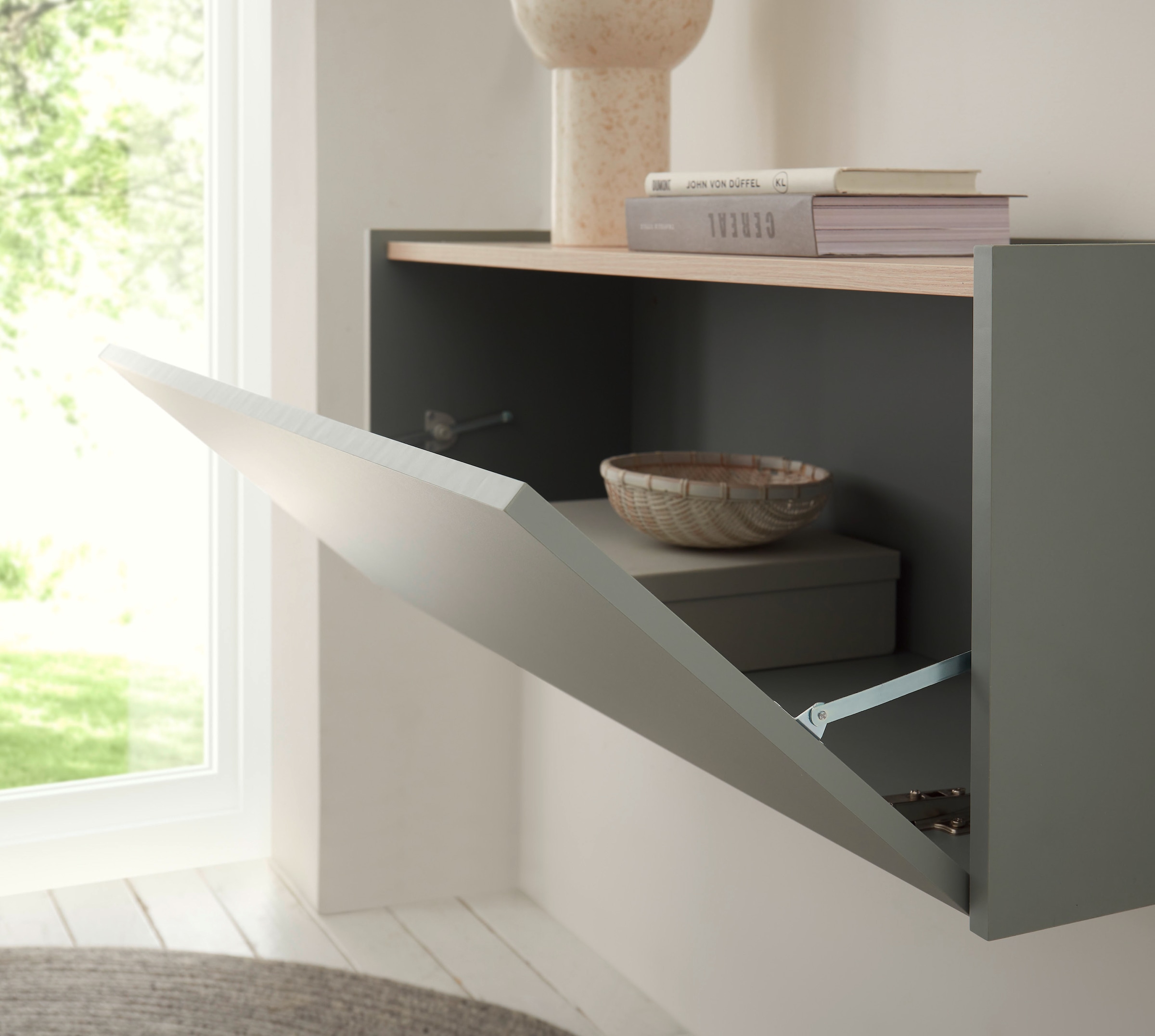 INOSIGN Mehrzweckschrank »GiRON/CiTY, Wandgarderobe in vier Farben, Wandschrank«, zeitloses Design, Breite 100 cm, großes Fach
