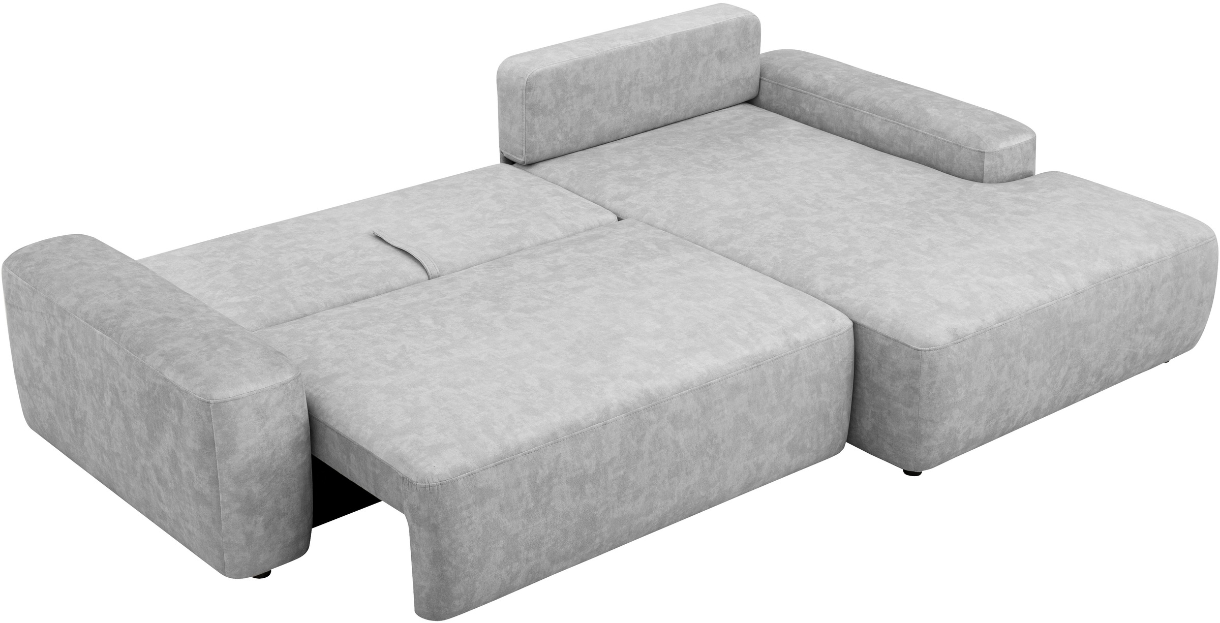 INOSIGN Ecksofa »TORGE (264cm), Schlafsofa in Cord, Samtvelours o Struktur fein, L-Form«, Schlaffunktion, Bettkasten, Liegefläche: 125/210 cm