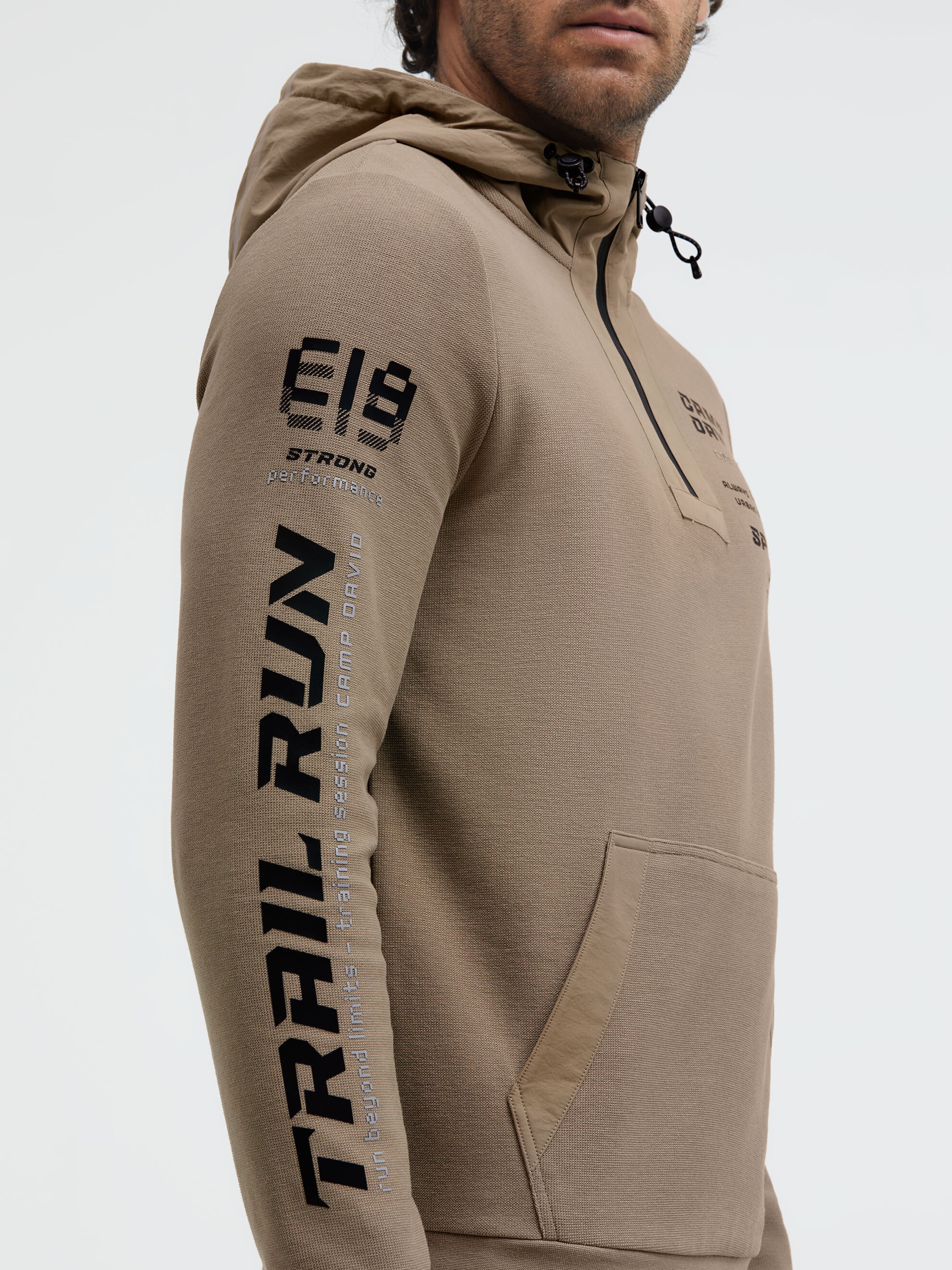 CAMP DAVID Kapuzensweatshirt , mit reflektierenden Details
