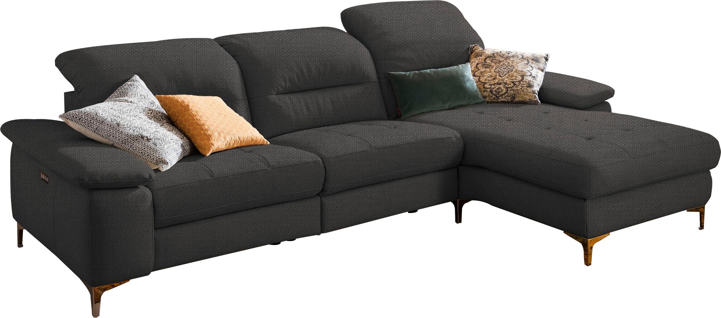 PLACES OF STYLE Ecksofa »Basel L-Form« su vollmotorisc...