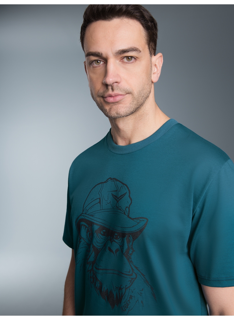 Trigema T-Shirt »TRIGEMA T-Shirt mit Affen-Printmotiv«, (1 tlg.)