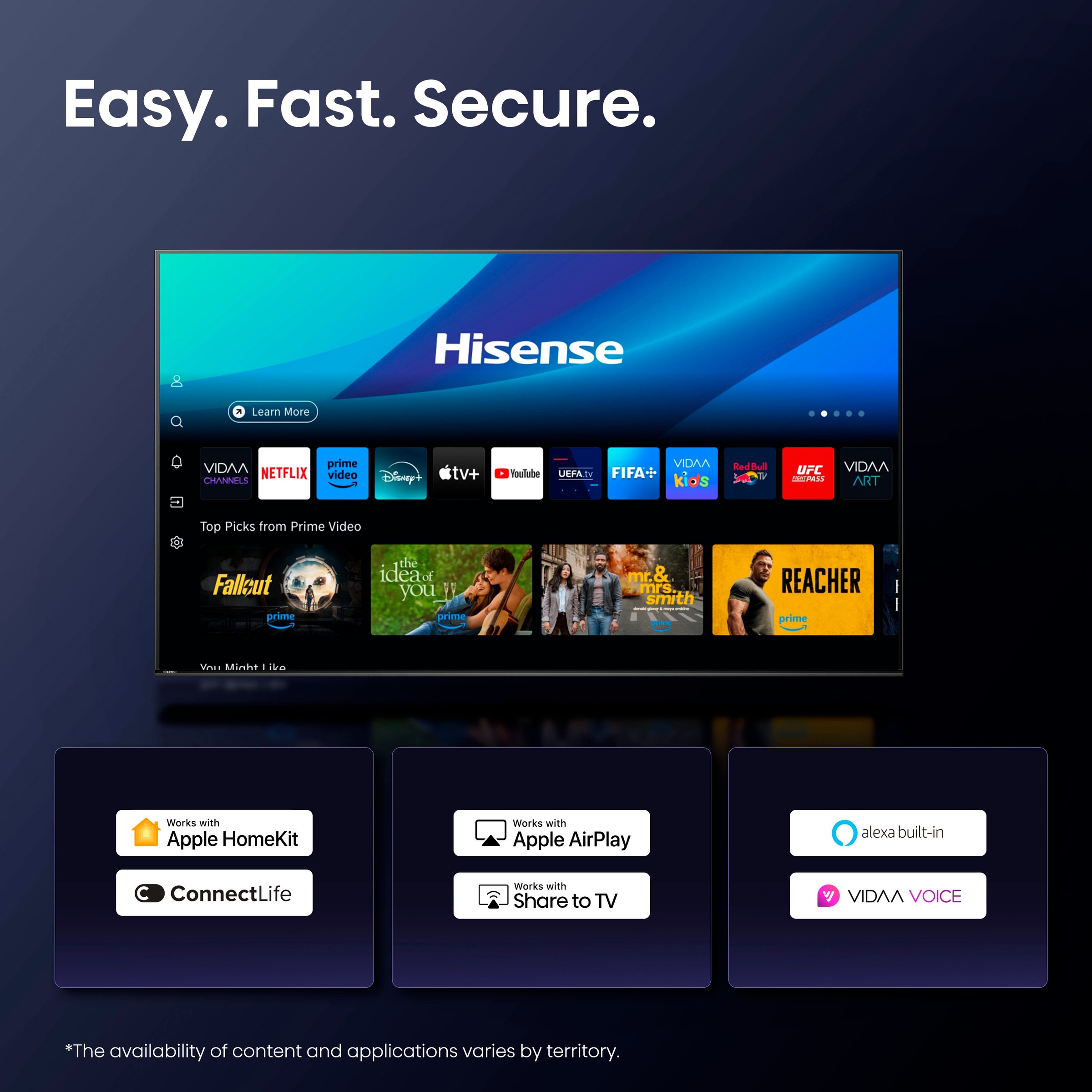 Hisense QLED Mini LED-Fernseher »75U7Q«, 4K Ultra HD, Smart-TV, 4K UHD Mini LED