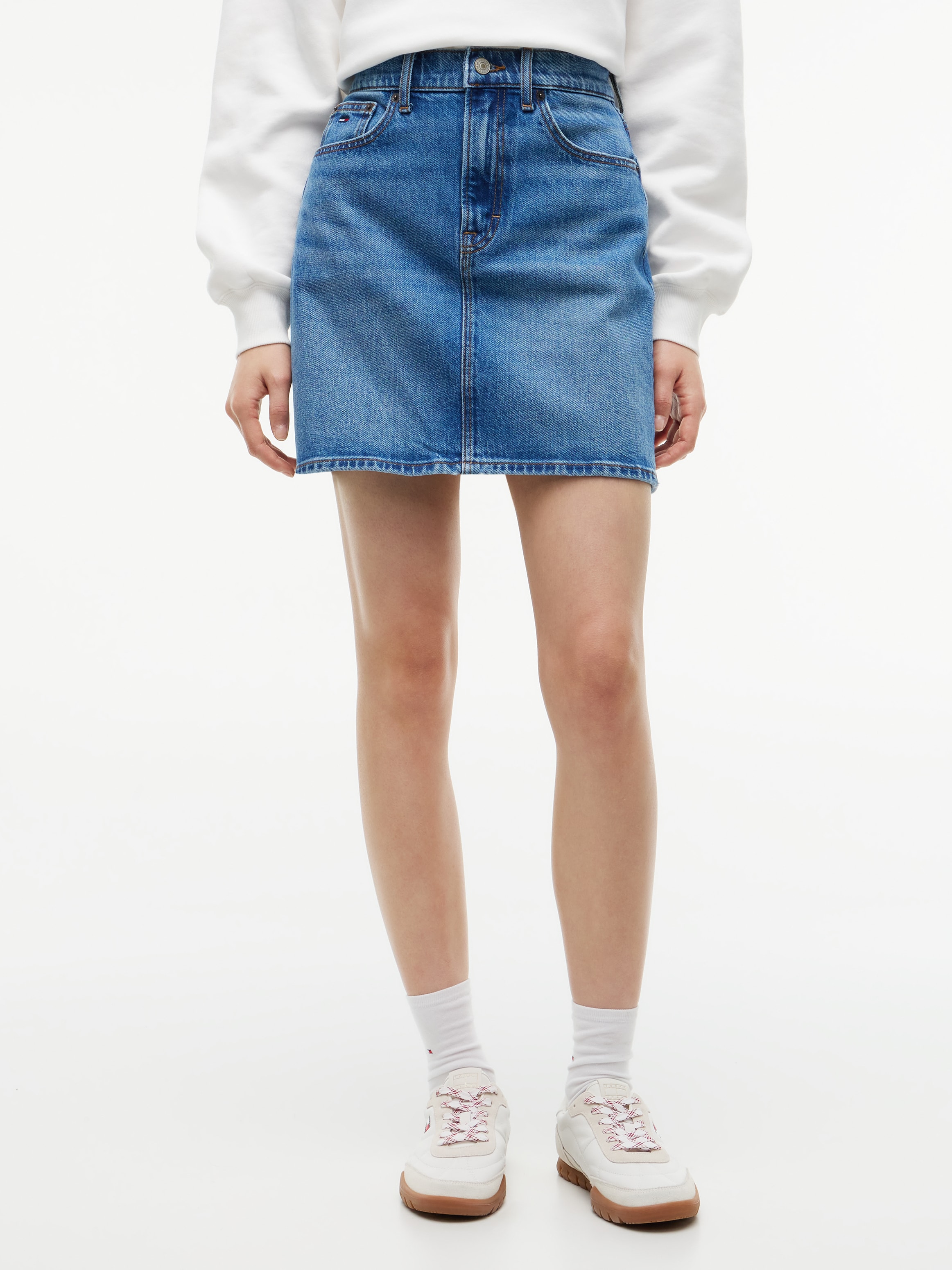 Tommy Jeans Jeansrock "90S MOM SKIRT BJ0133" Baumwollmischung, MOM Fit