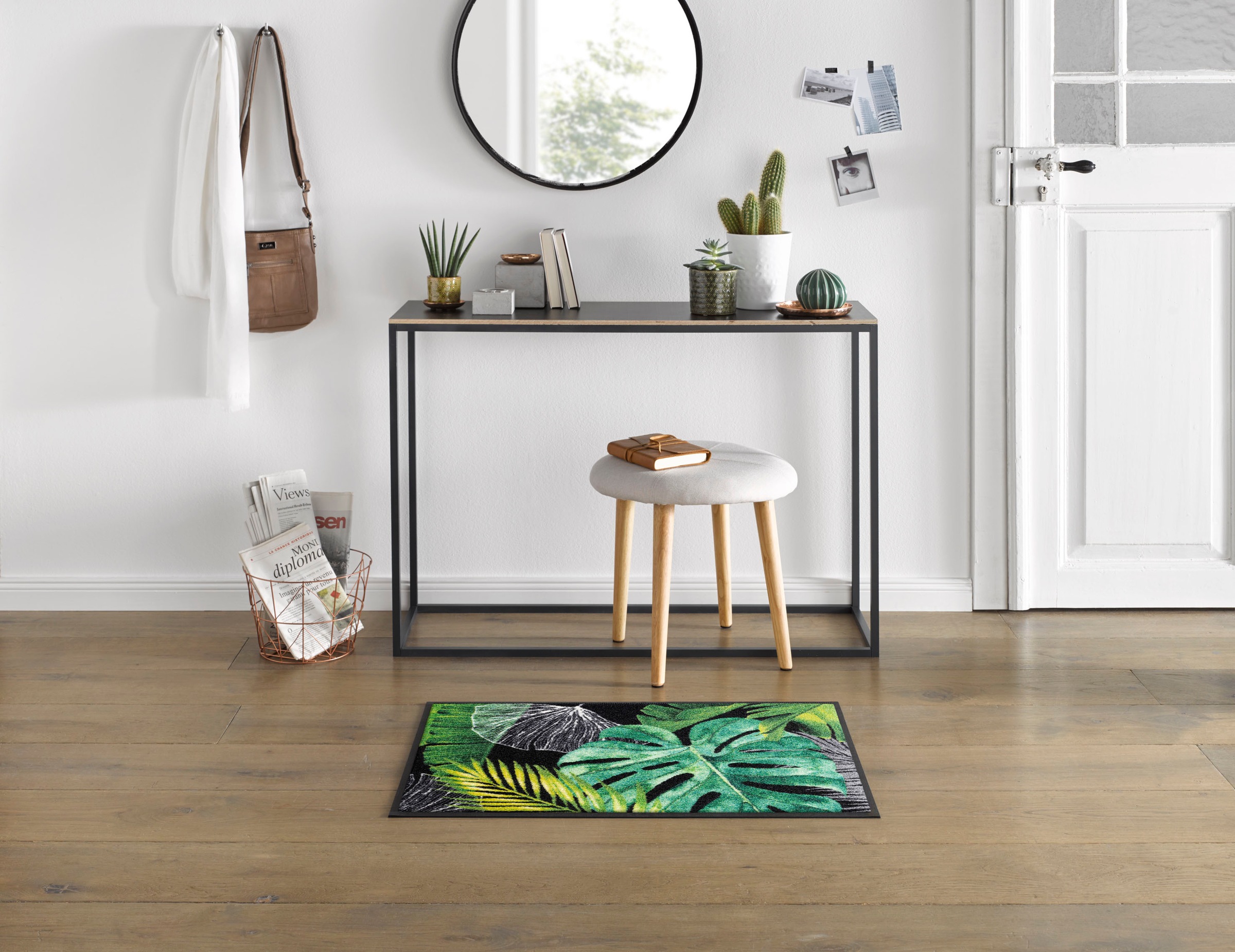 wash+dry by Kleen-Tex Fußmatte "Neoflora" rechteckig 7 mm Höhe Schmutzfangm günstig online kaufen