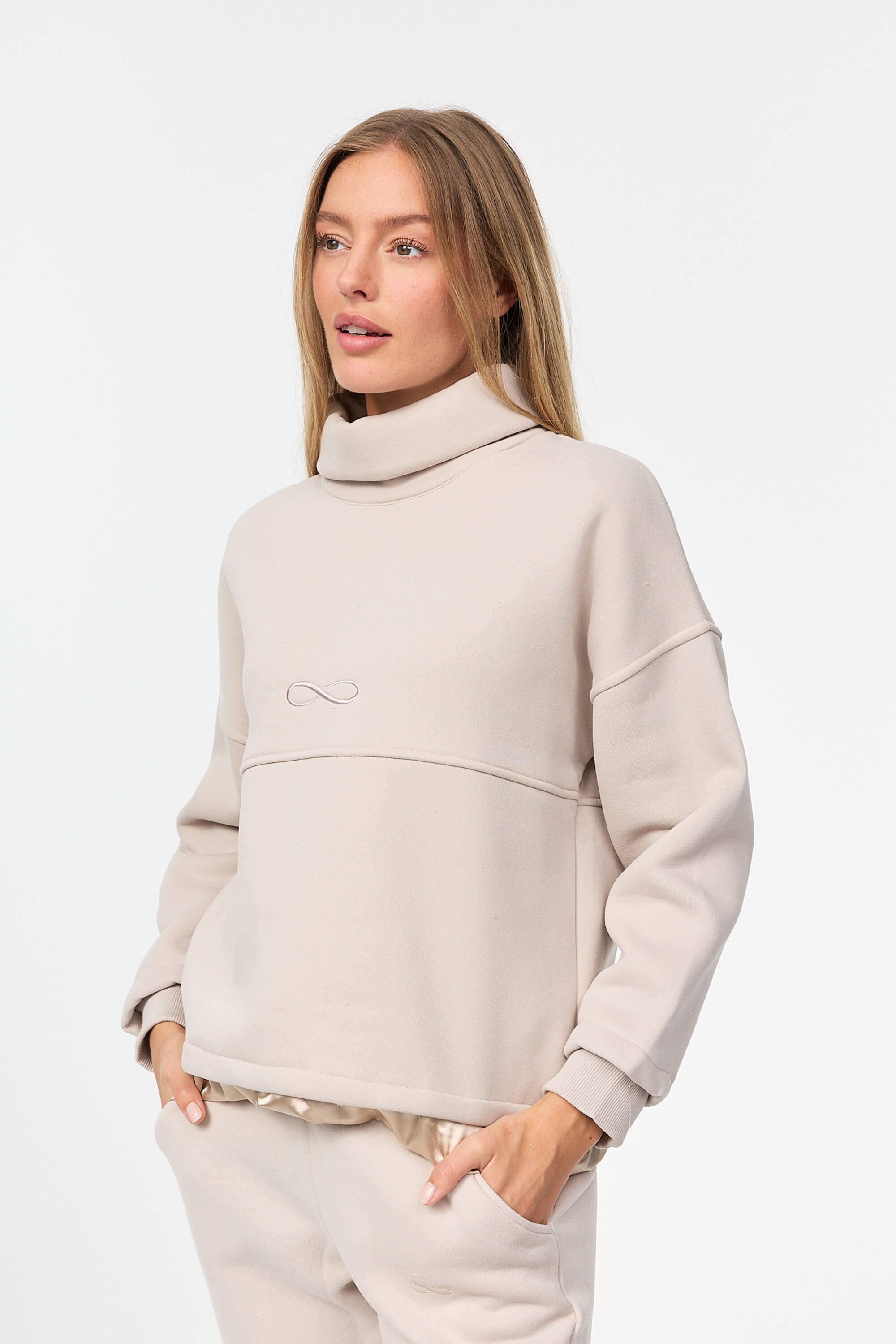 Decay Sweatshirt, Mit hohem Kragen