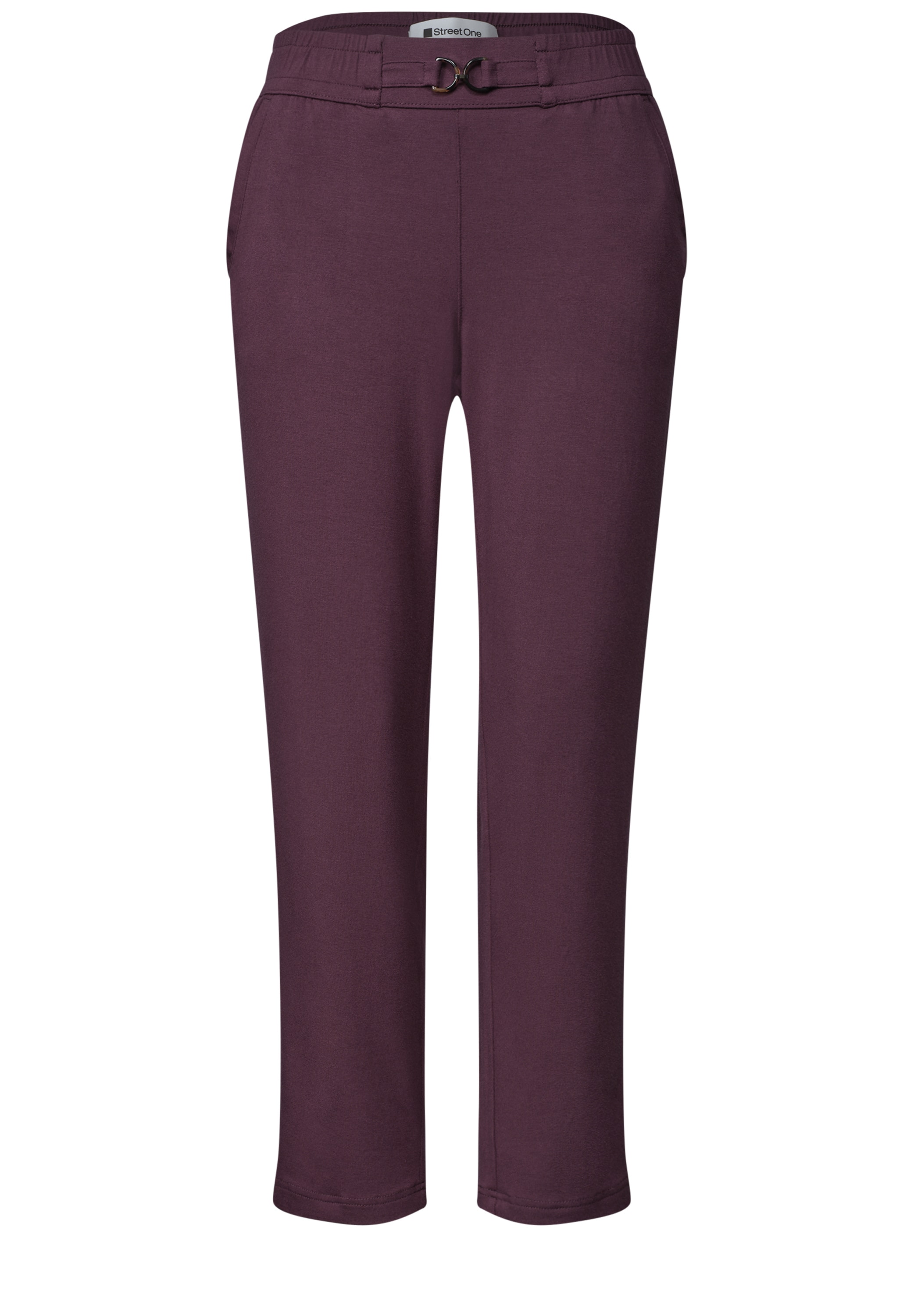 STREET ONE Stoffhose  mit Schnallen