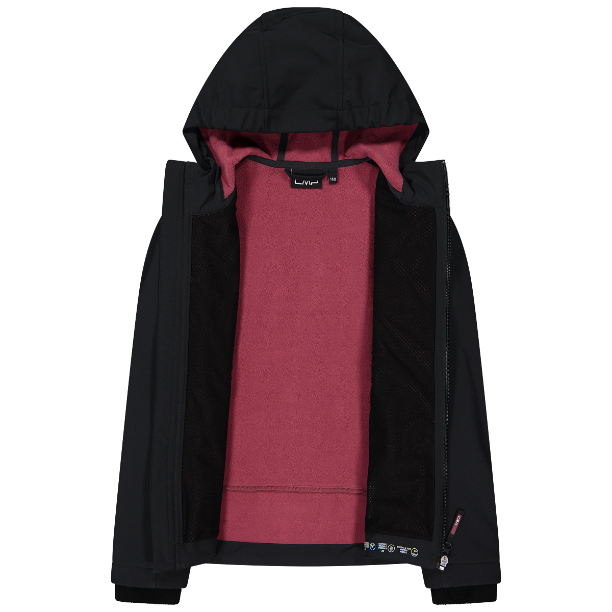 CMP Softshelljacke »KID G  SOFTSHELL JACKET« mit Kapuze für Kinder, mit Kapuze, atmungsaktiv, wasserabweisend, windabweisend