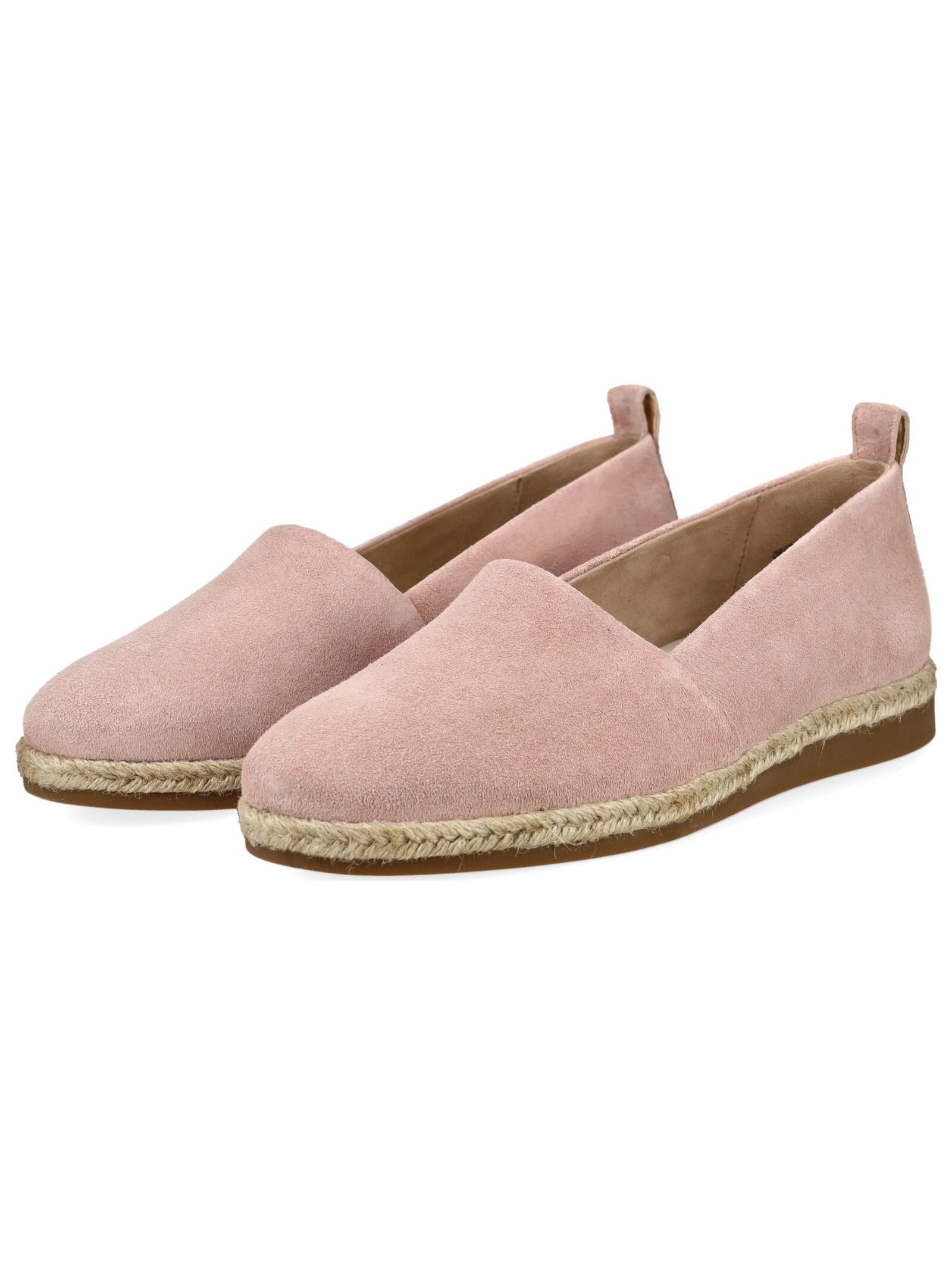 Espadrille PAUL GREEN "Paul Green Halbschuhe Veloursleder", Damen, Gr. 38,5, rose, Veloursleder, Schuhe Espadrille 3