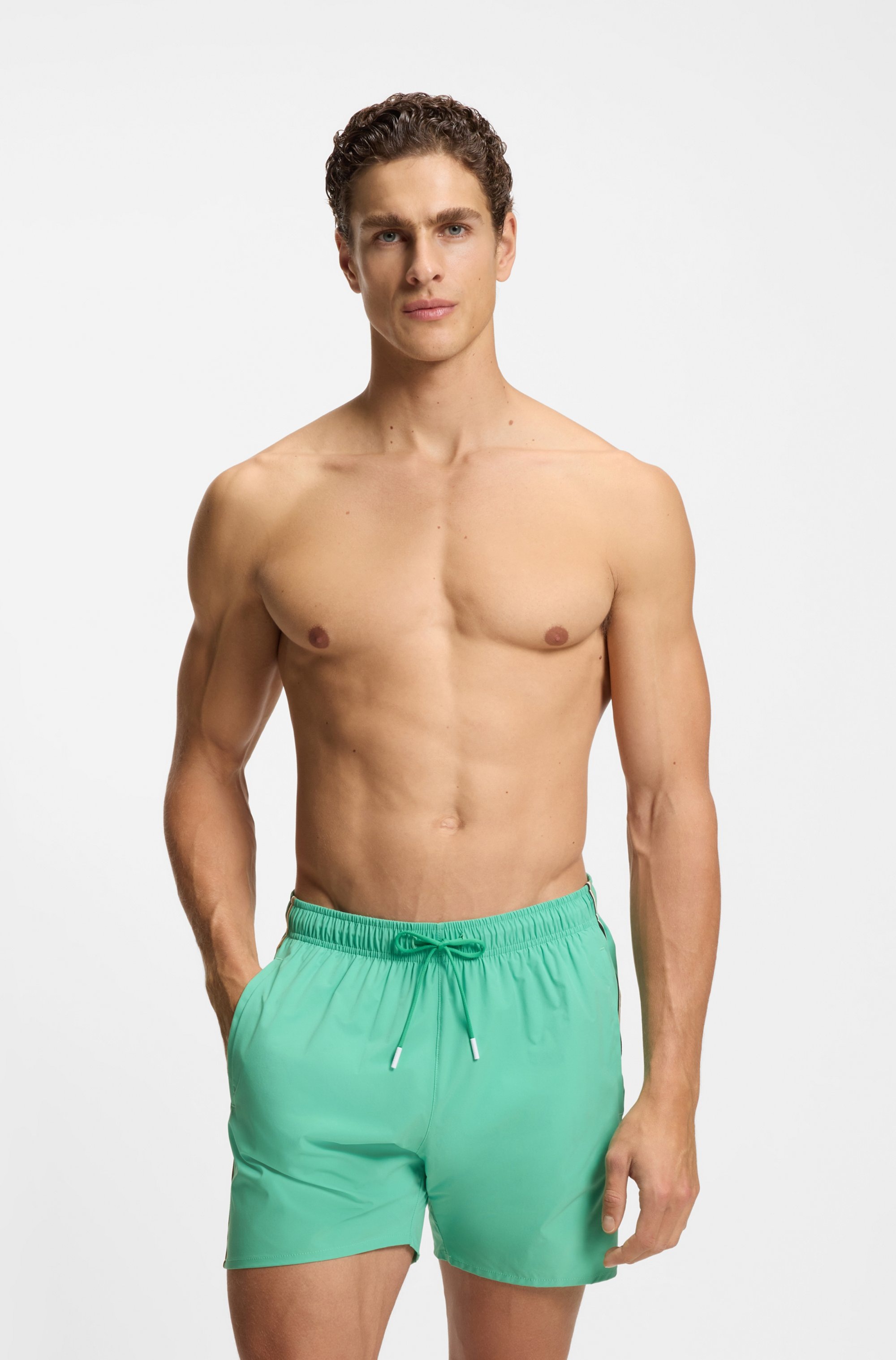 BOSS Badeshorts "Iconic" mit Gesäßtasche günstig online kaufen