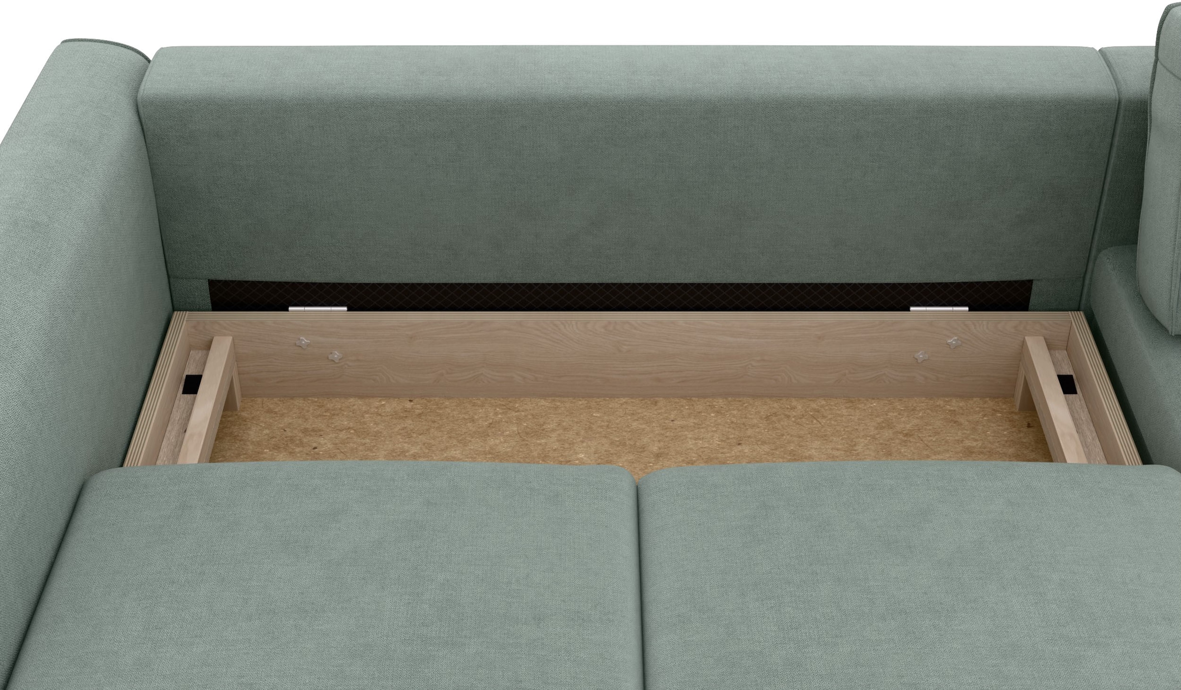 Home affaire Ecksofa »Booster Couch wahlweise mit Schlaffunktion und Bettkasten-auch in Cord«, Recamiere beidseitig montierbar, Sofa in L-Form, 232 cm