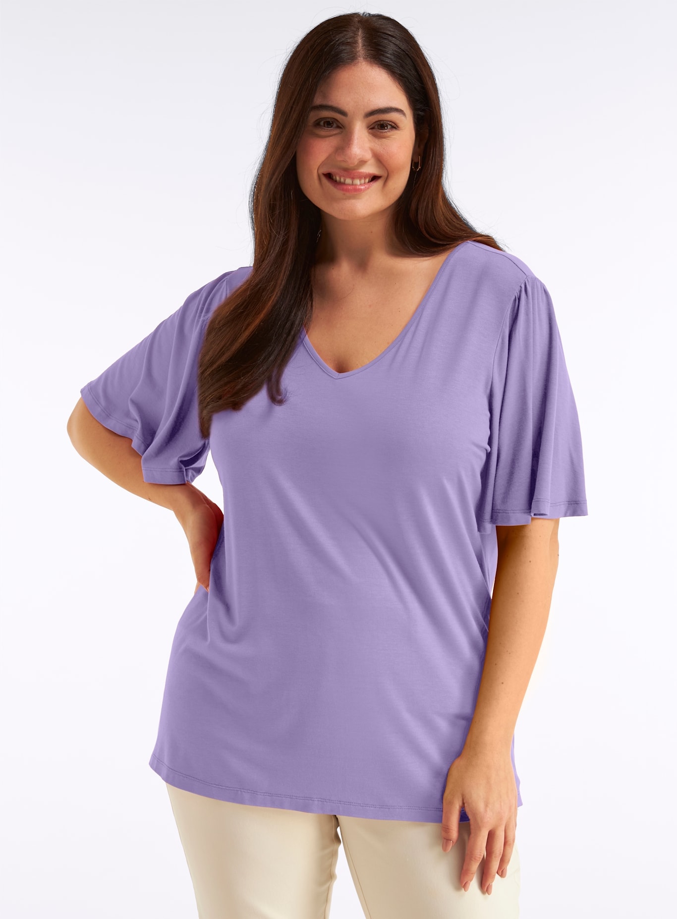 Sheego T-Shirt "Kurzarm-Shirt" 1