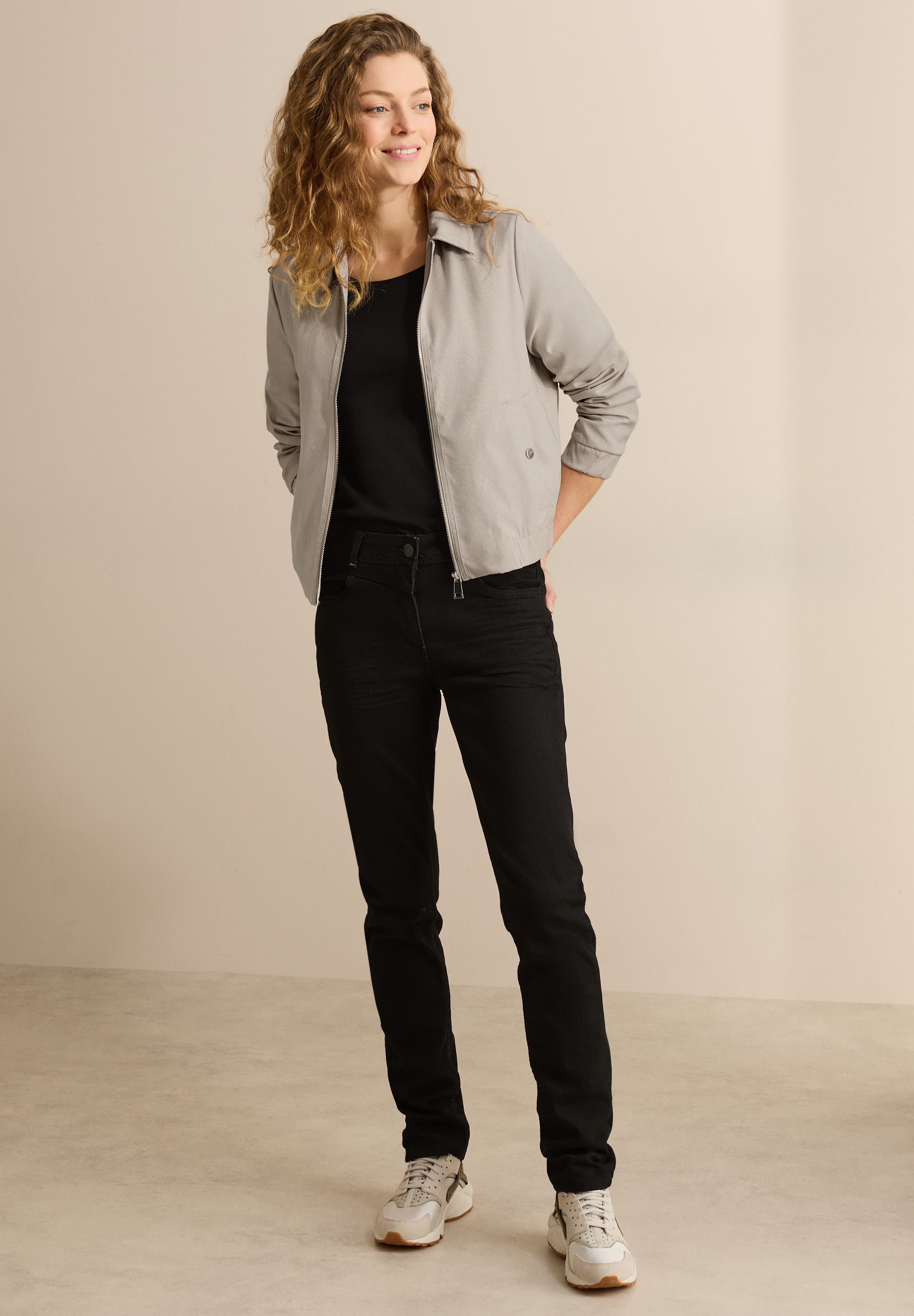 Cecil Kurzjacke, ohne Kapuze, in angenehmen Materialmix