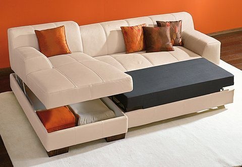 Home affaire Ecksofa »Falk L-Form«, mit Federkern und wahlweise mit Bettfunktion