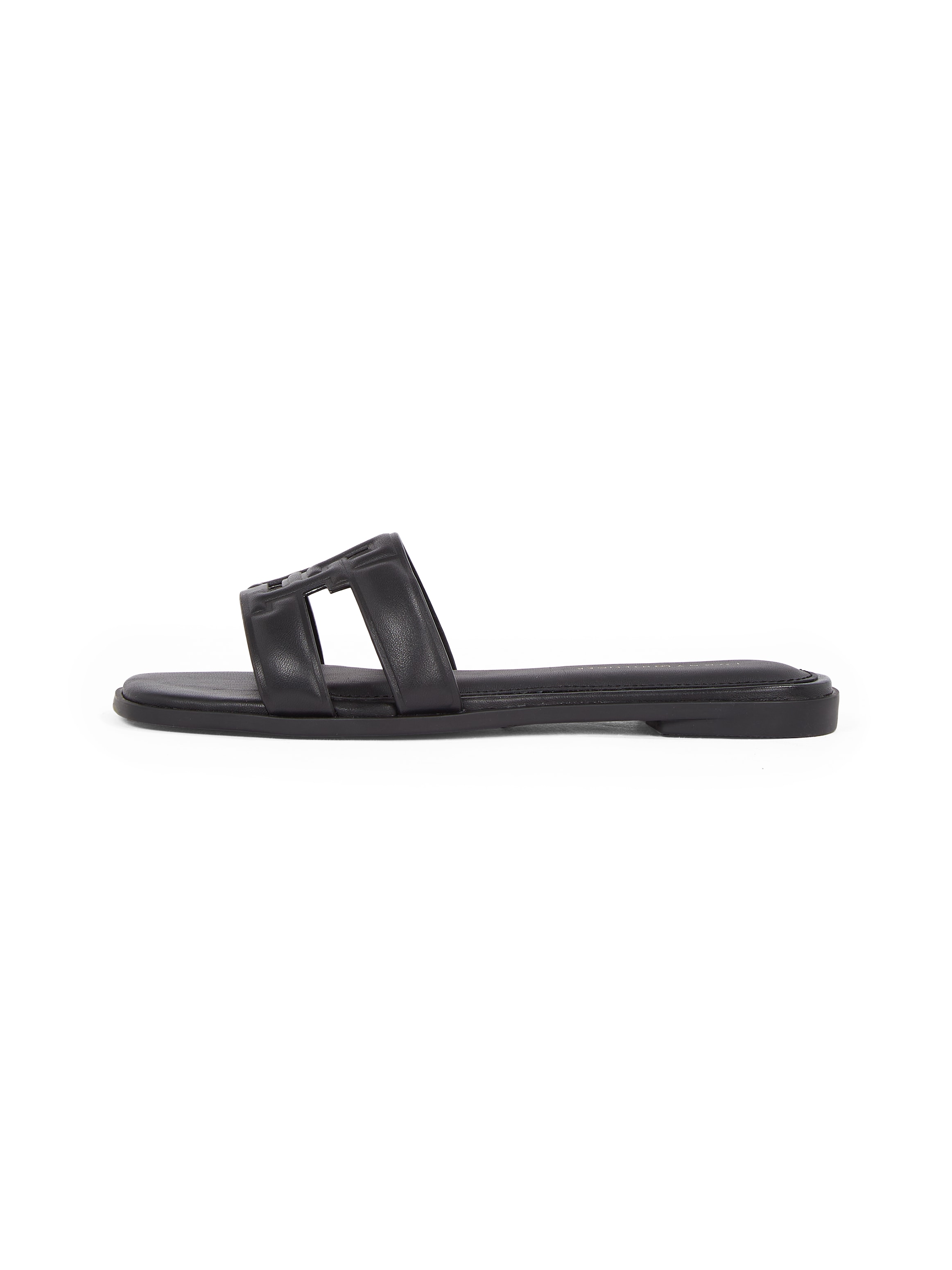 Tommy Hilfiger Pantolette »TH LOGO STRAP MULE«, Bequemschuh, Sommerschuh, Flats mit TH-Logo