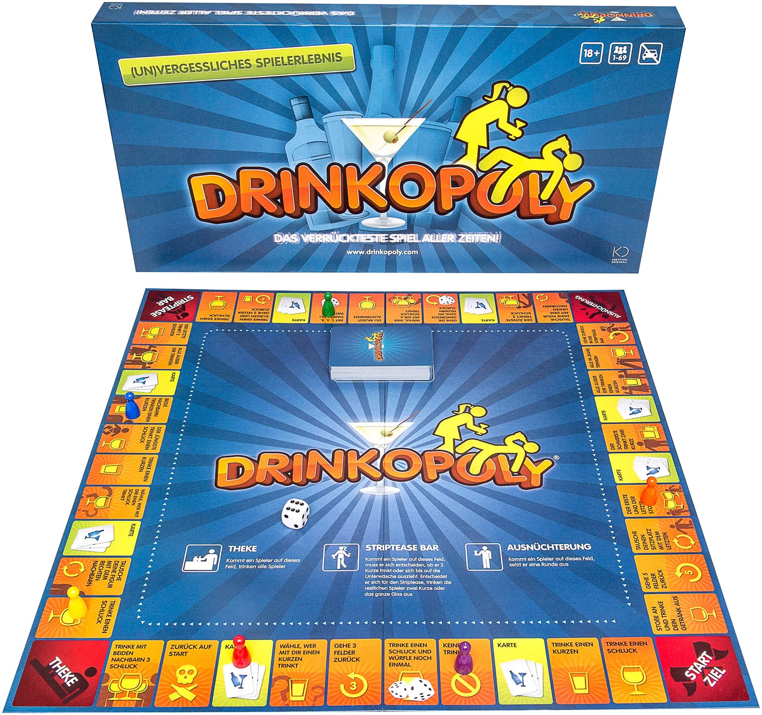 Spiel »Drinkopoly«