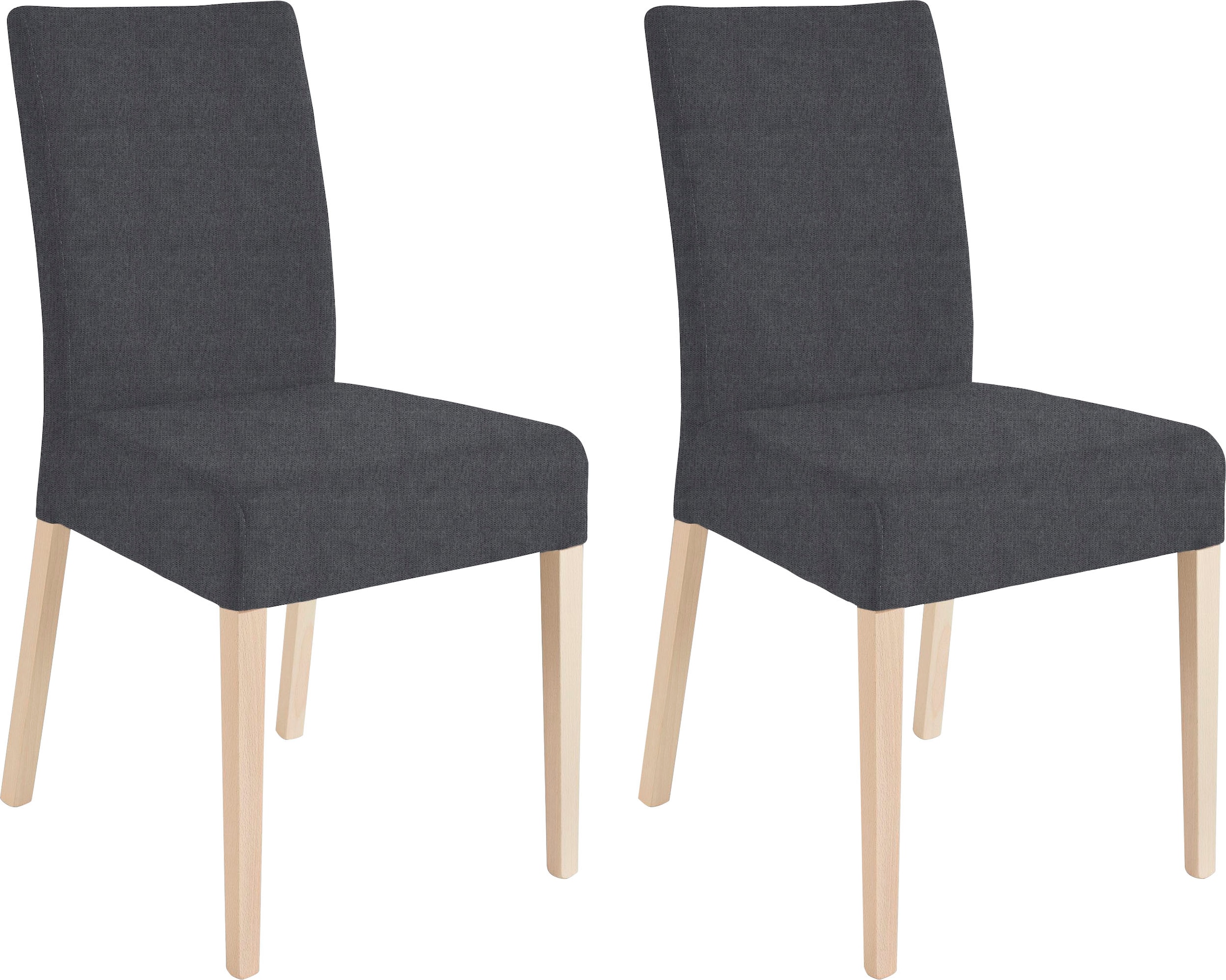 Home affaire 4-Fußstuhl "Umag" (Set) 2 Stk.Sitz und Rücken gepolstert günstig online kaufen