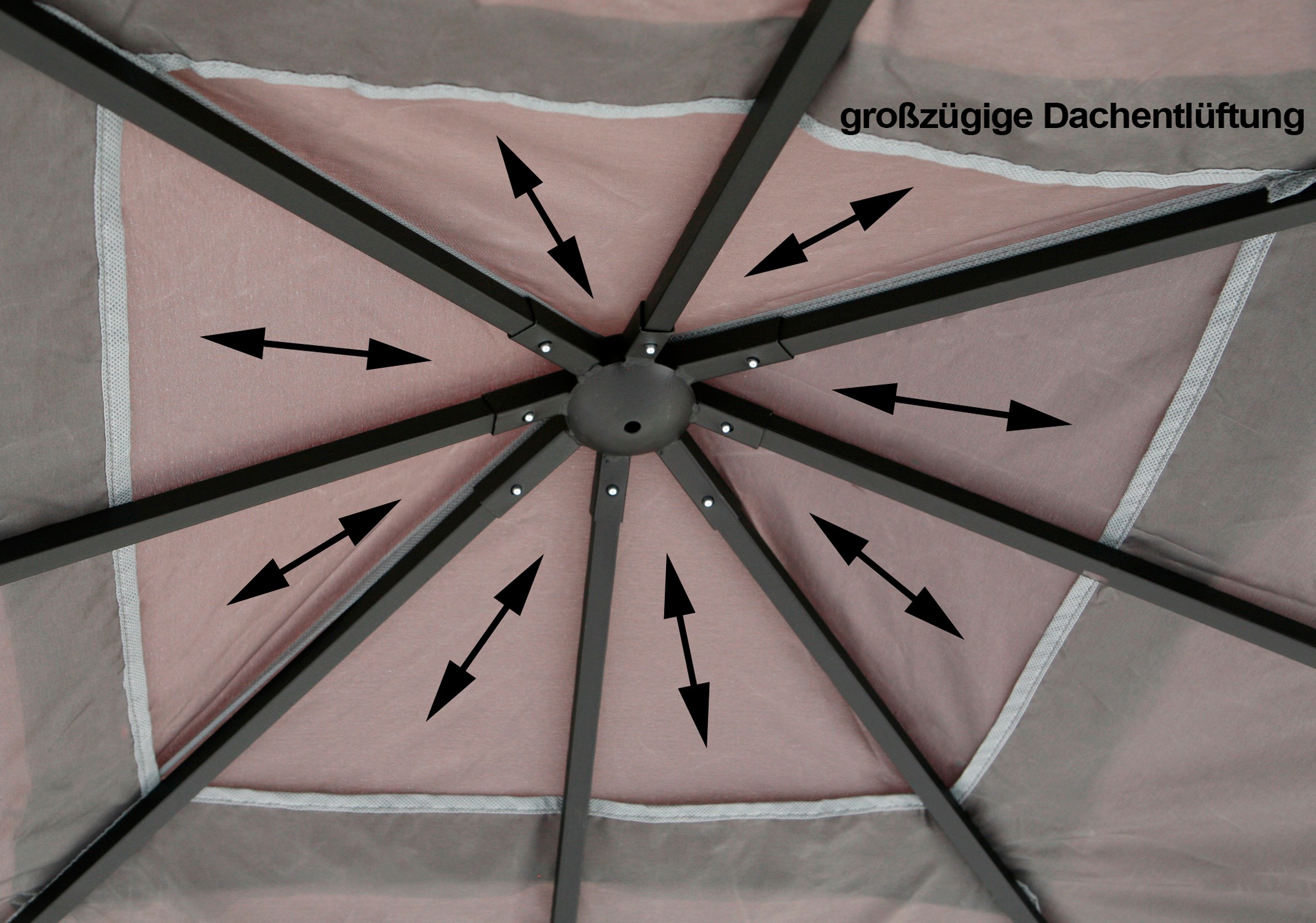 Grasekamp Pavillon »Antik Amalfi«, BxT: 293x293 cm, in versch. Farben