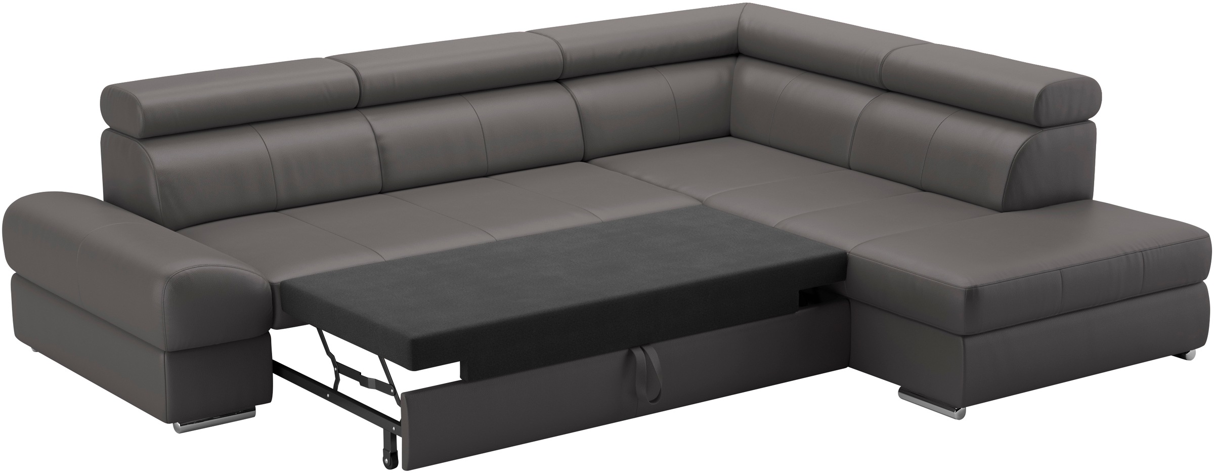 sit&more Ecksofa »Broadway L-Form«, mit verstellbaren Kopfteilen, wahlweise mit Bettfunktion